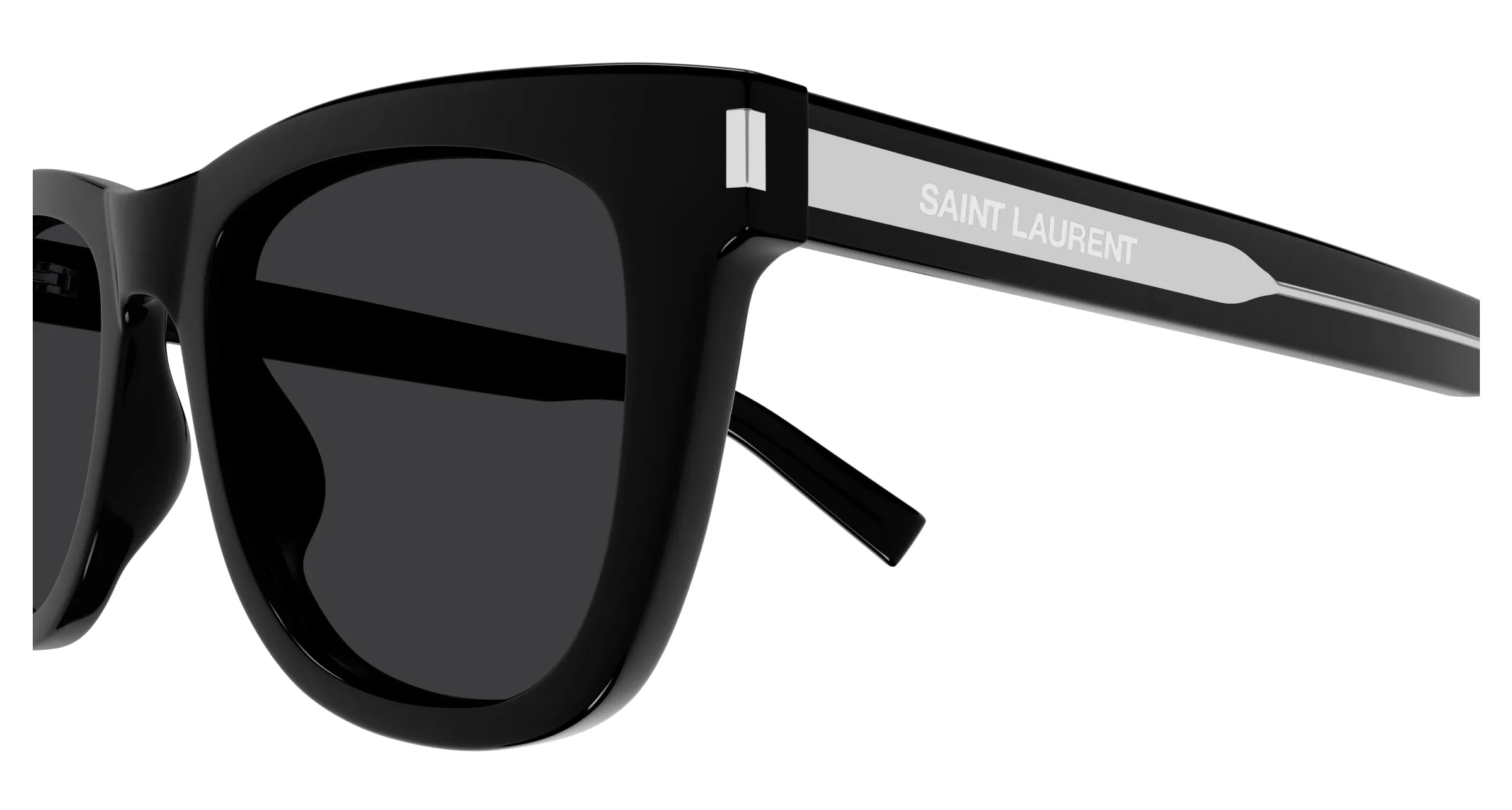 SAINT LAURENT SL 712 001 Occhiali da sole Acetato Nero Nero Cat Eye - immagine 3
