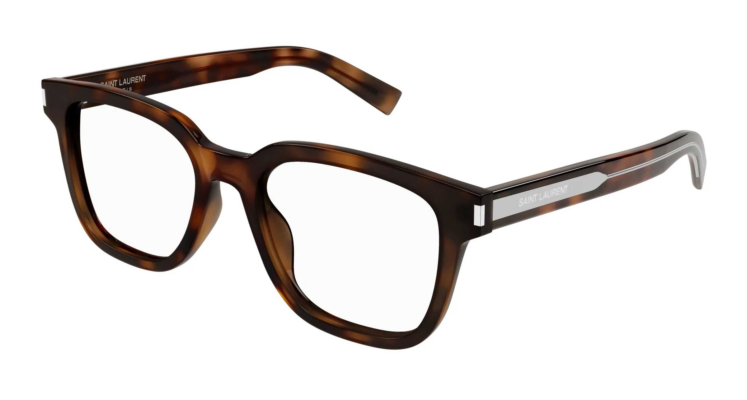 SAINT LAURENT SL 711 OPT 003 Montature da vista Acetato Havana Trasparente Squadrata - immagine 1