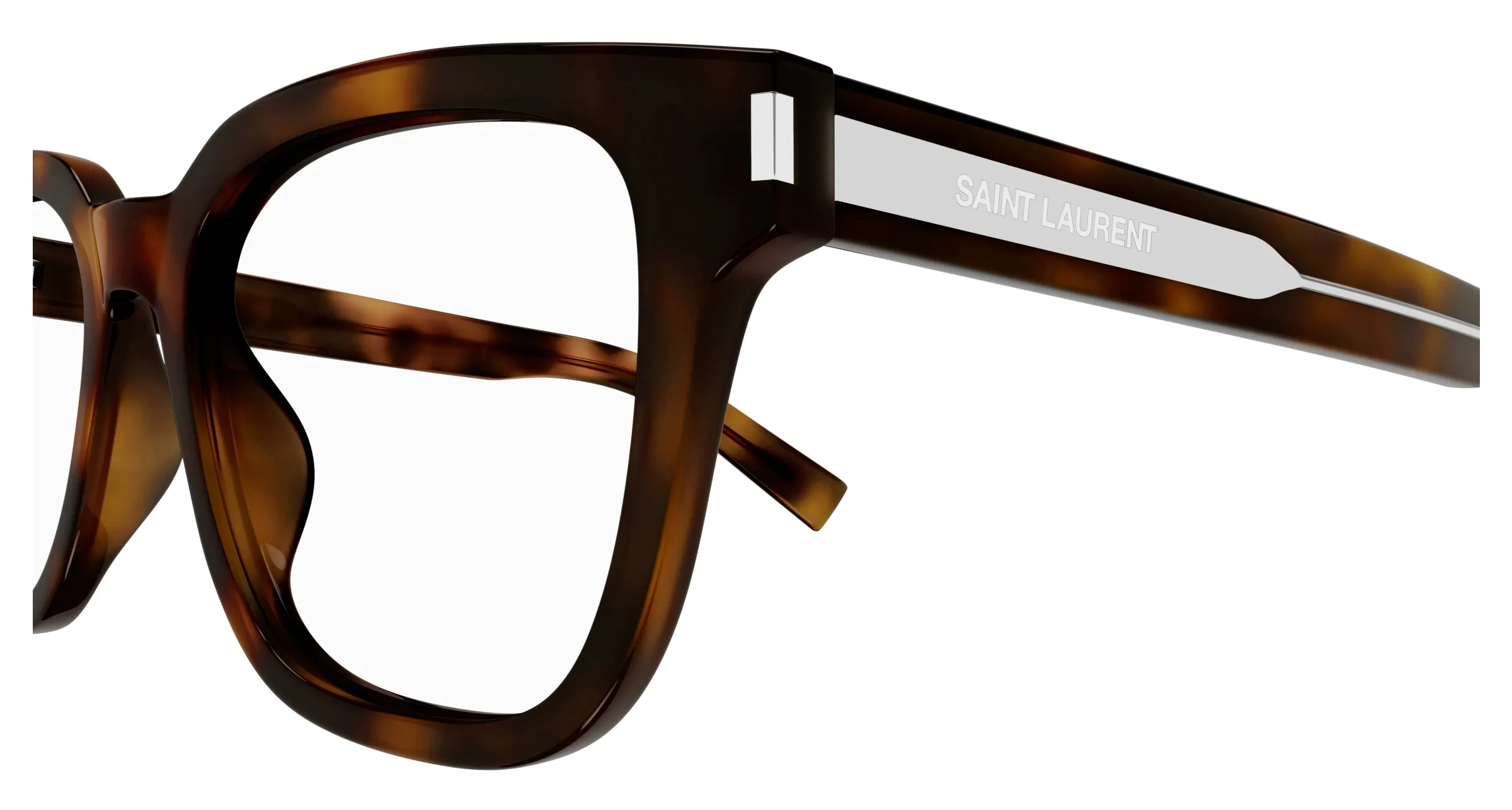 SAINT LAURENT SL 711 OPT 003 Montature da vista Acetato Havana Trasparente Squadrata - immagine 3