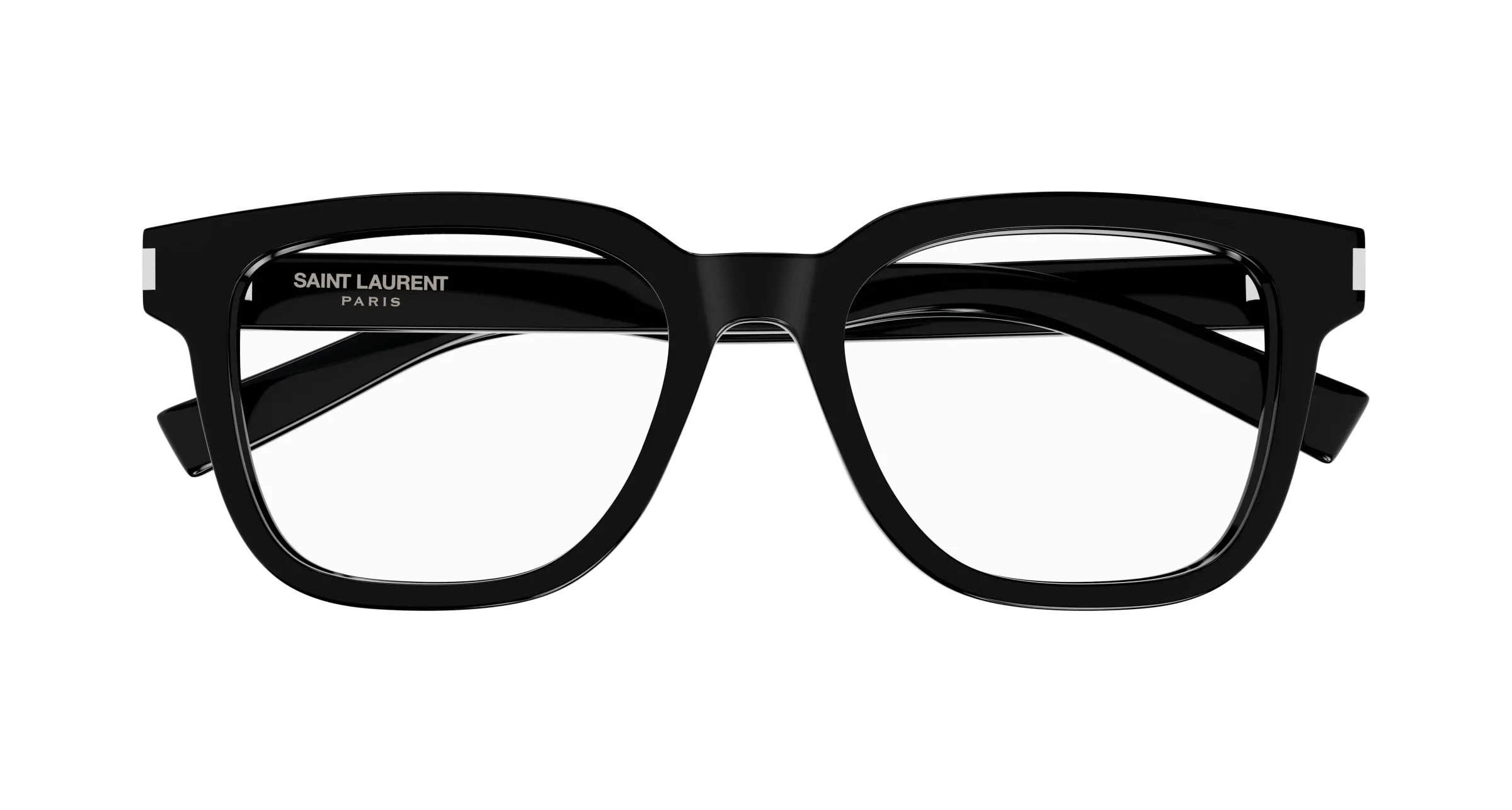 SAINT LAURENT SL 711 OPT 001 Montature da vista Acetato Nero Trasparente Squadrata ["Antiriflesso"] - immagine 2