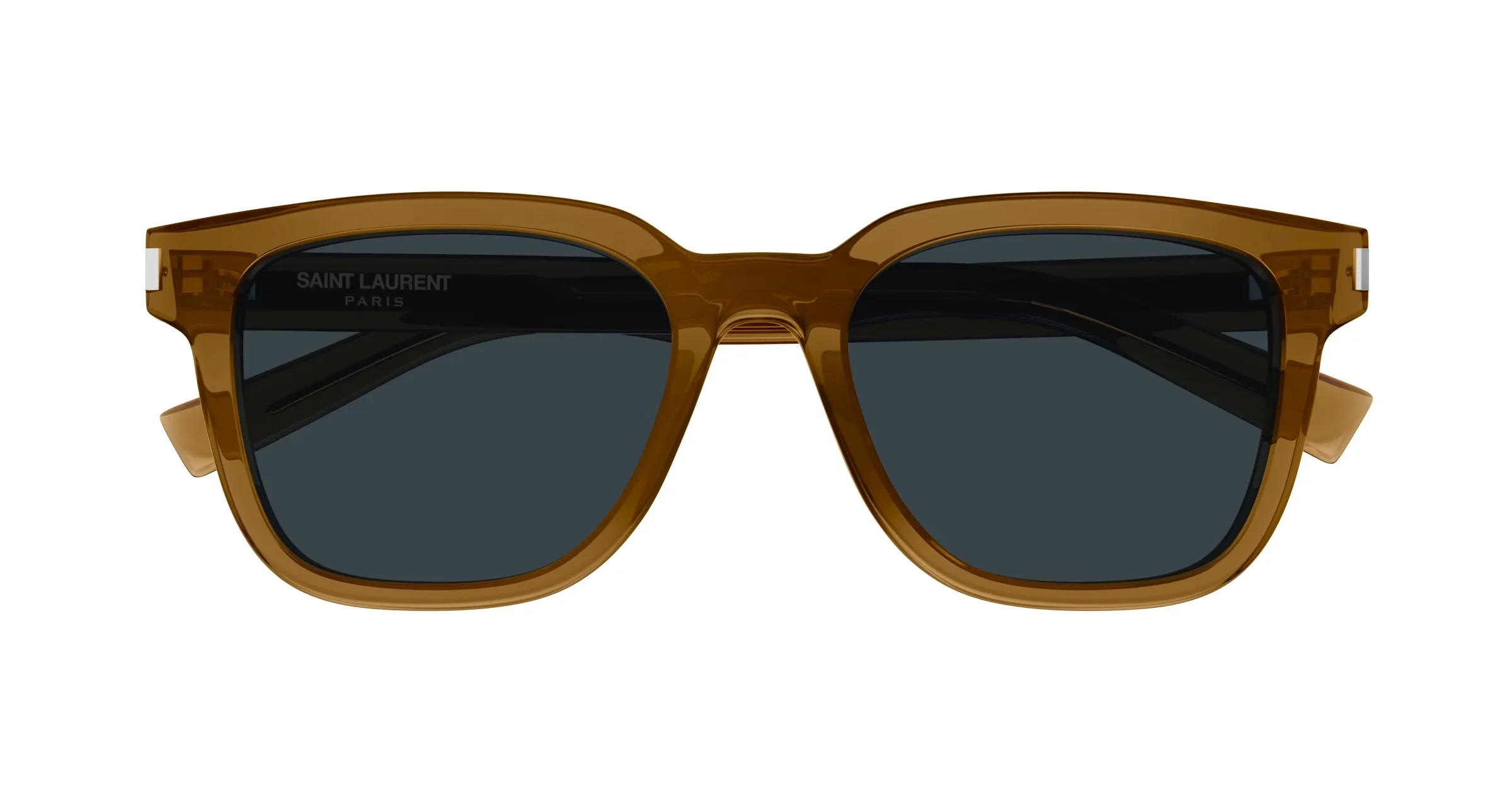 SAINT LAURENT SL 711 004 Occhiali da sole Acetato Marrone Grigio Squadrata - immagine 2