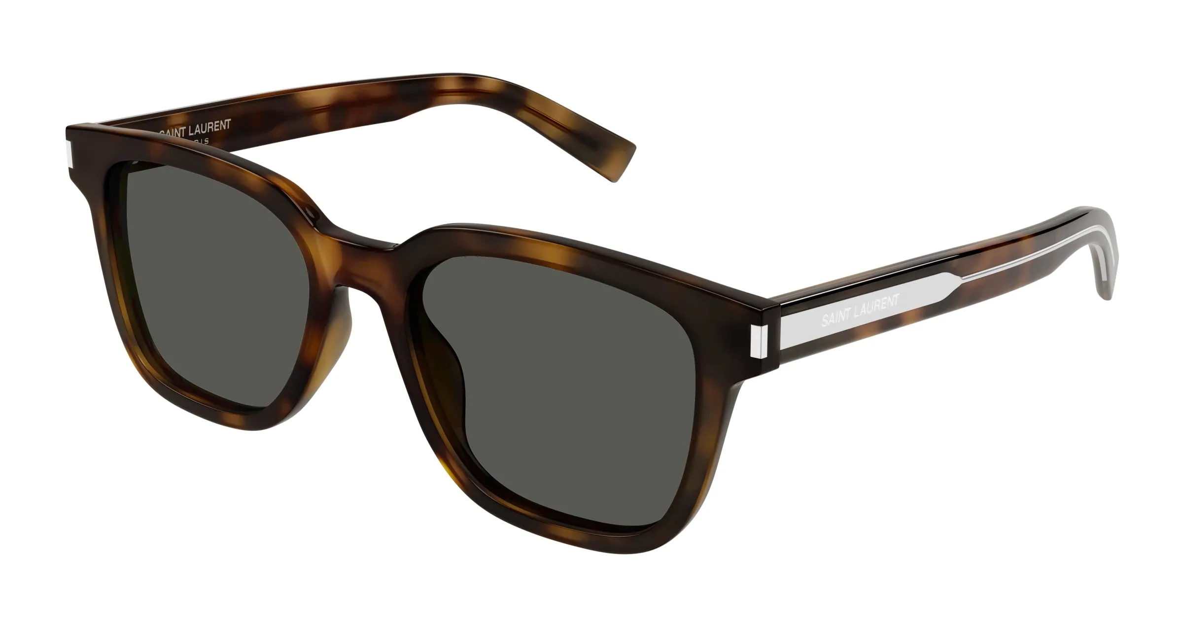 SAINT LAURENT SL 711 003 Occhiali da sole Acetato Havana Grigio Squadrata - immagine 1