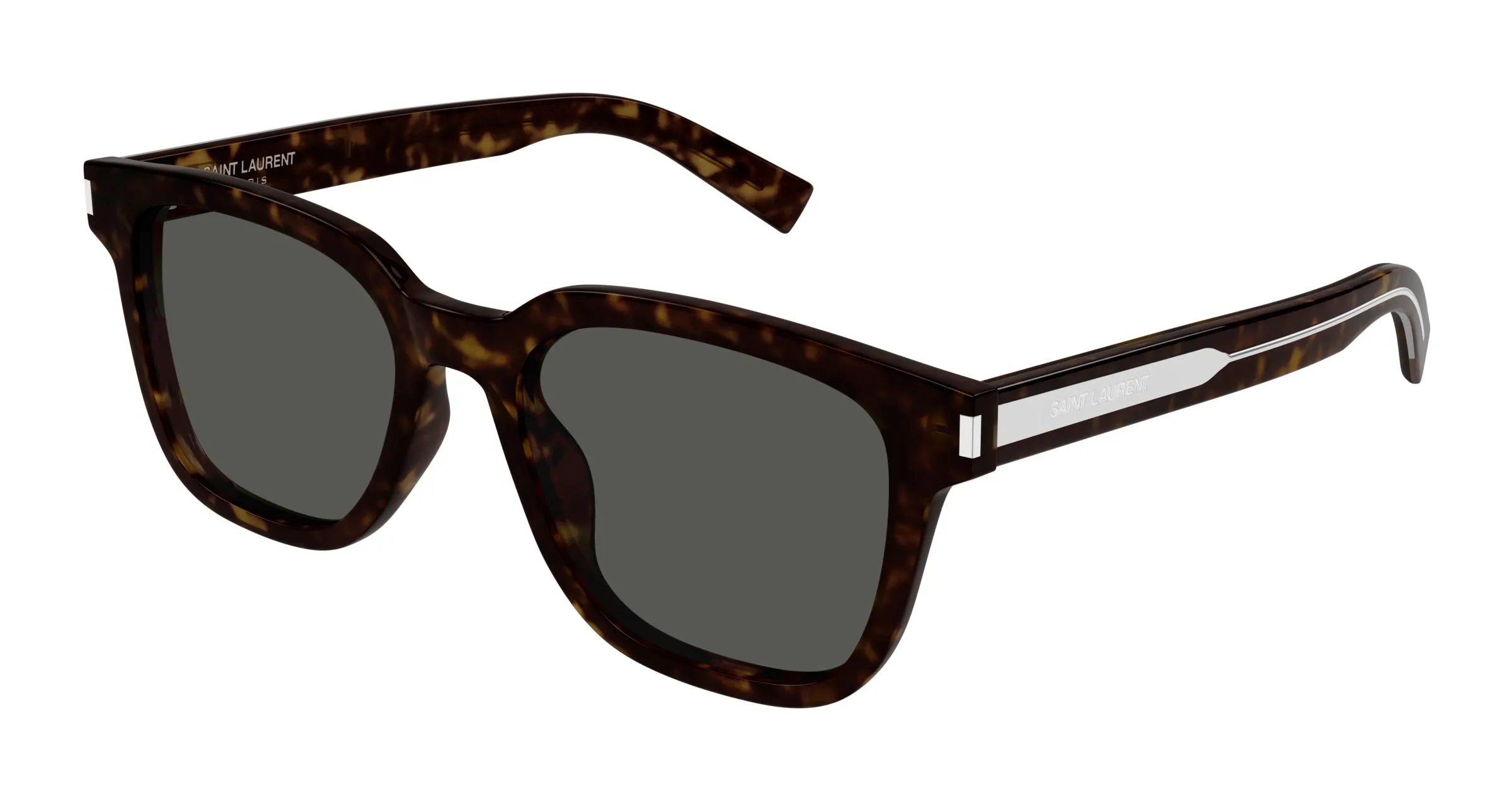 SAINT LAURENT SL 711 002 Occhiali da sole Acetato Havana Grigio Squadrata - immagine 1