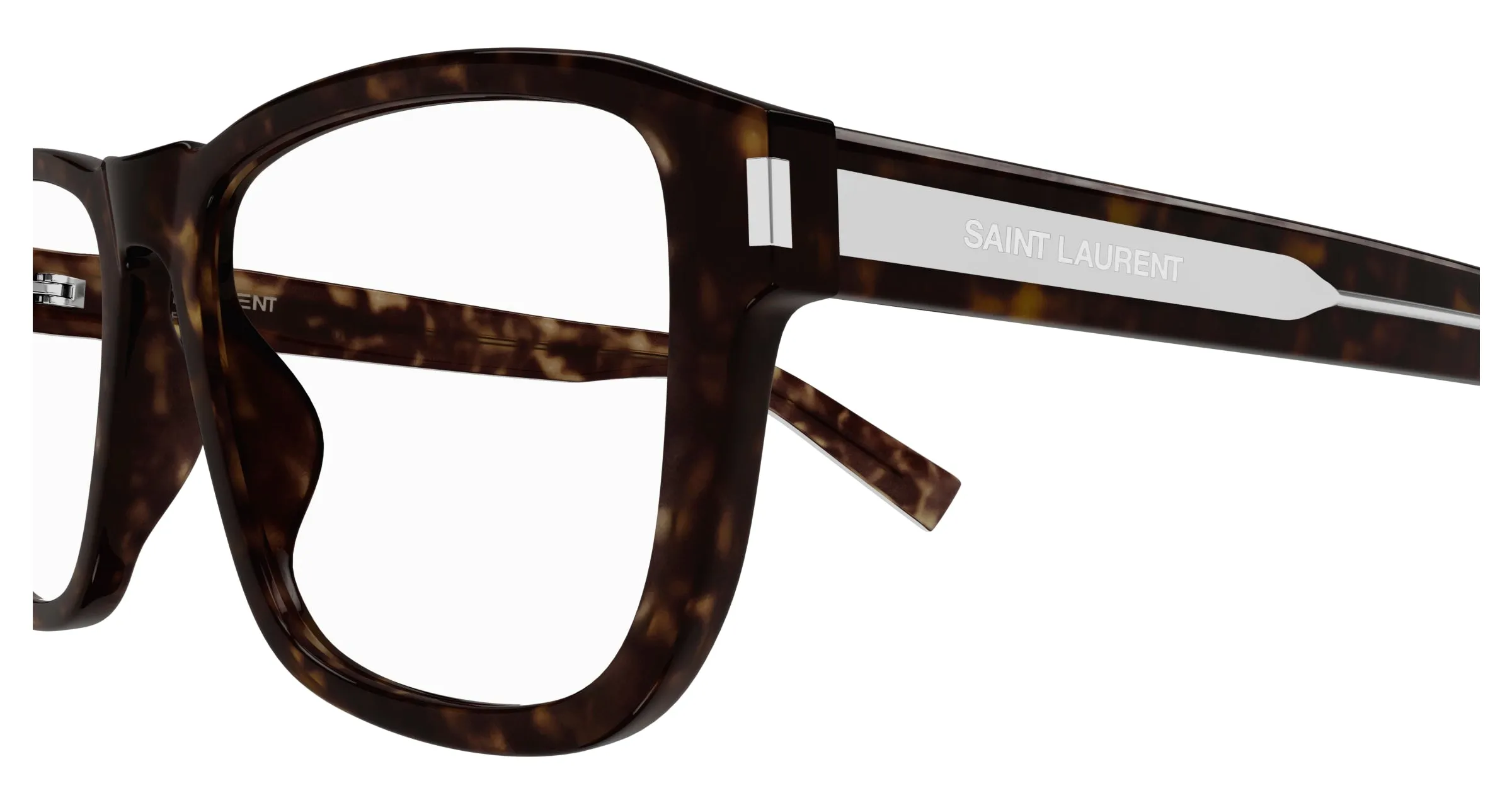 SAINT LAURENT SL 710 OPT 002 Montature da vista Acetato Havana Trasparente Squadrata - immagine 3