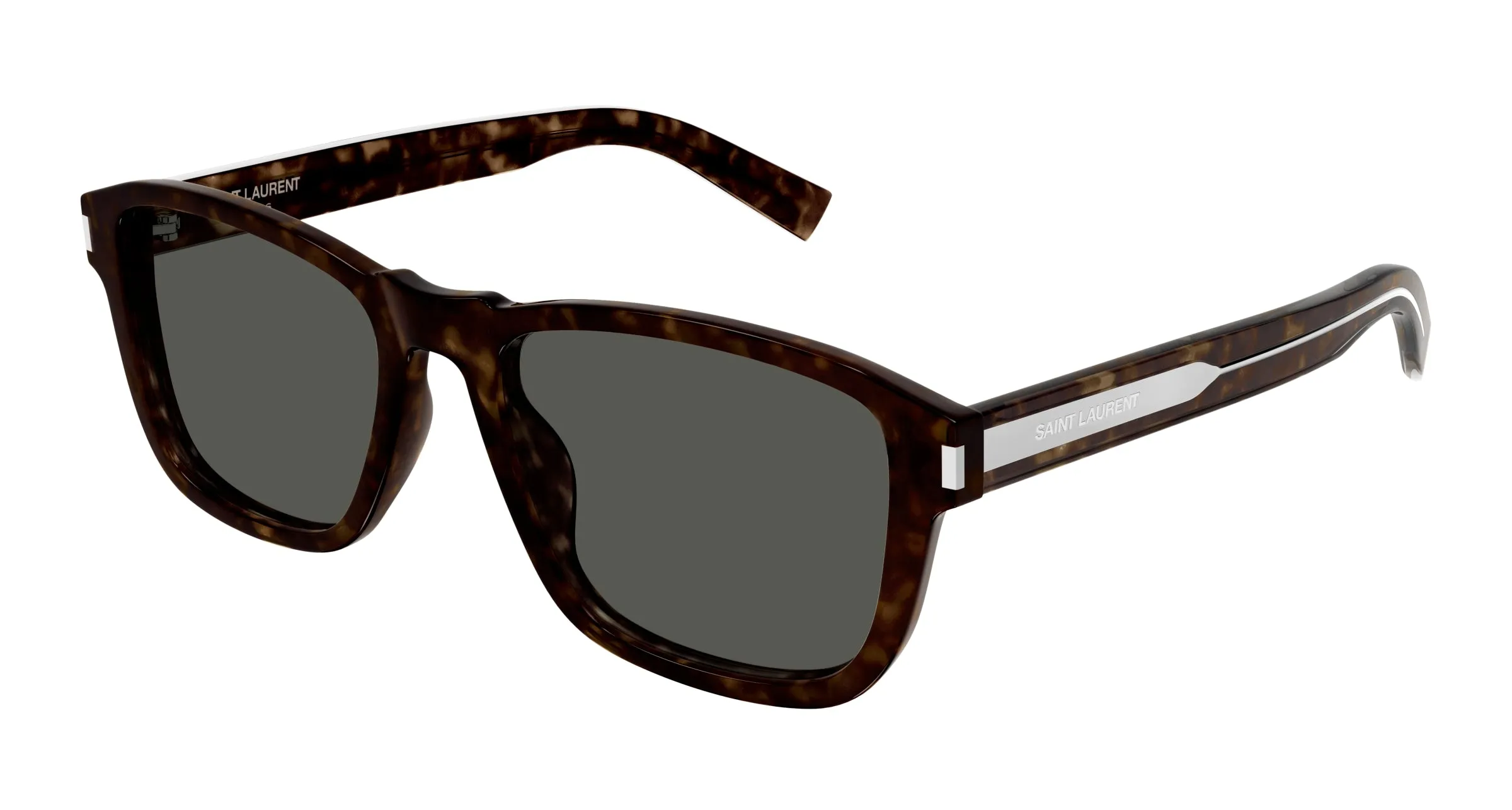 SAINT LAURENT SL 710 002 Occhiali da sole Acetato Havana Grigio Squadrata - immagine 1