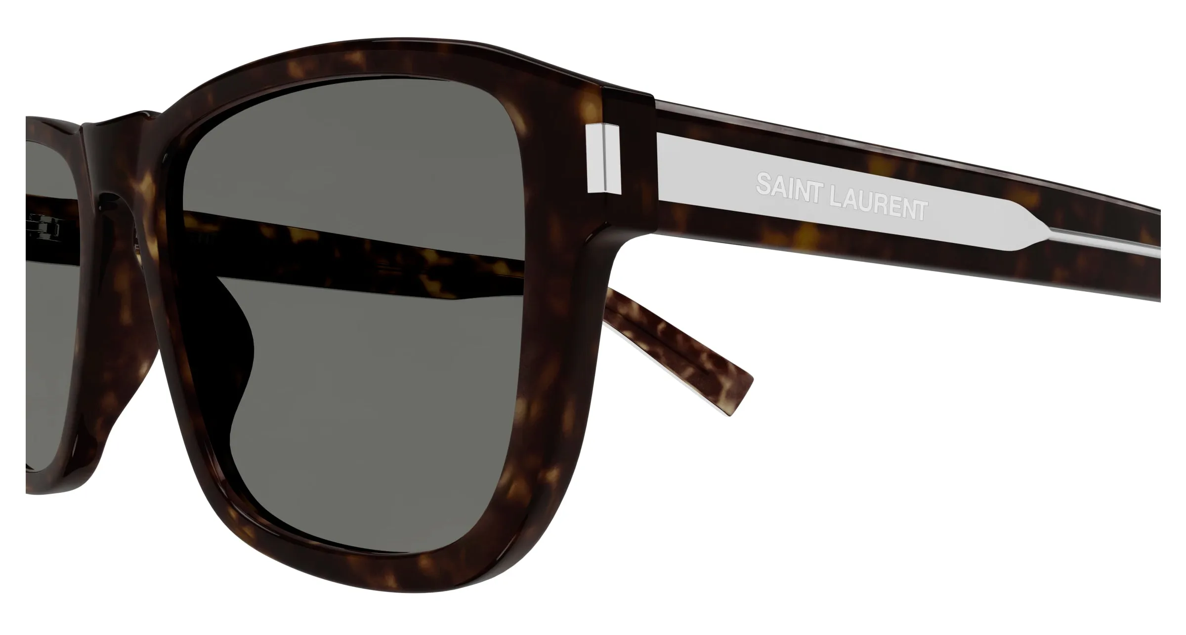 SAINT LAURENT SL 710 002 Occhiali da sole Acetato Havana Grigio Squadrata - immagine 3