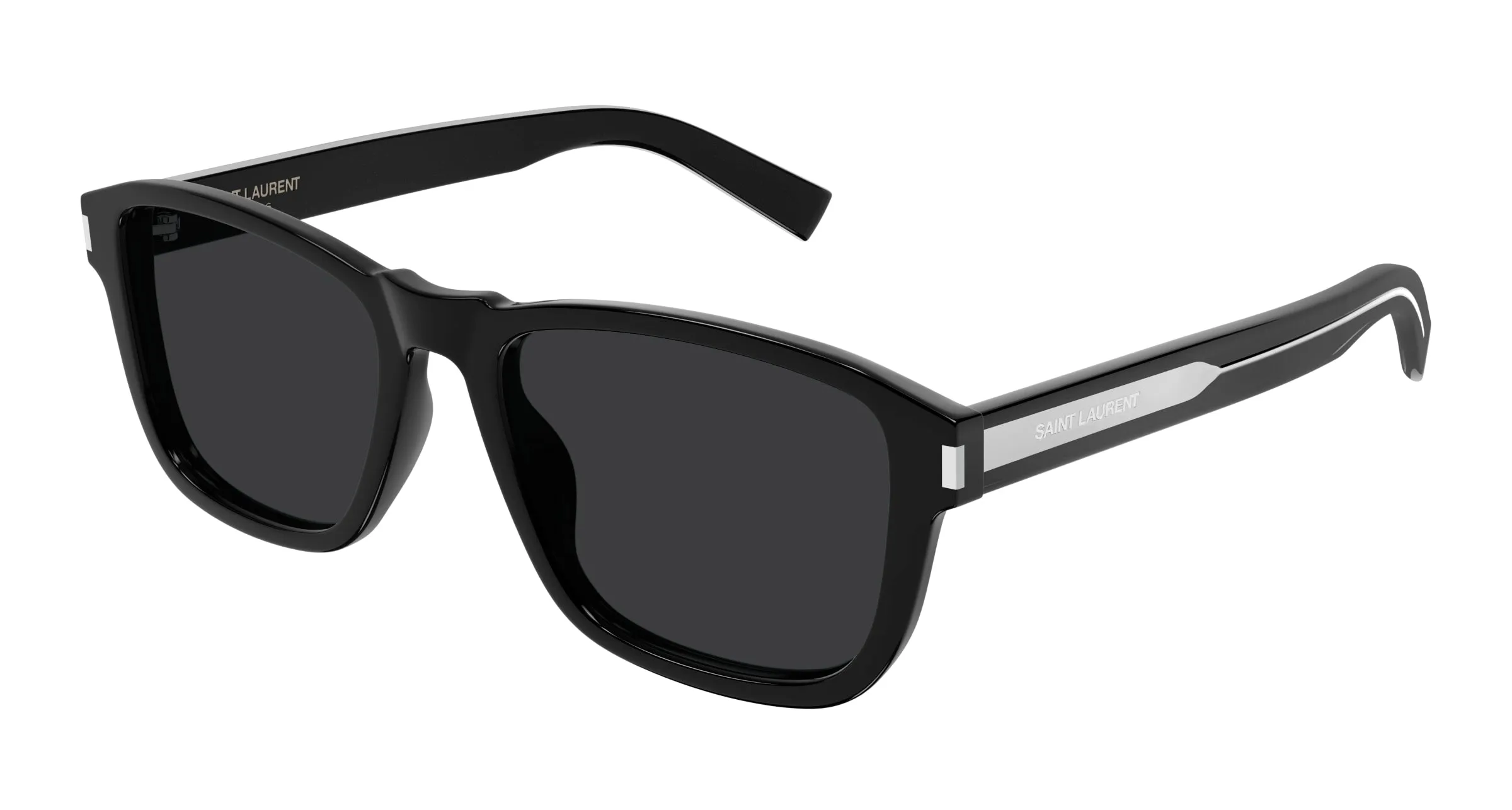 SAINT LAURENT SL 710 001 Occhiali da sole Acetato Nero Nero Squadrata - immagine 1