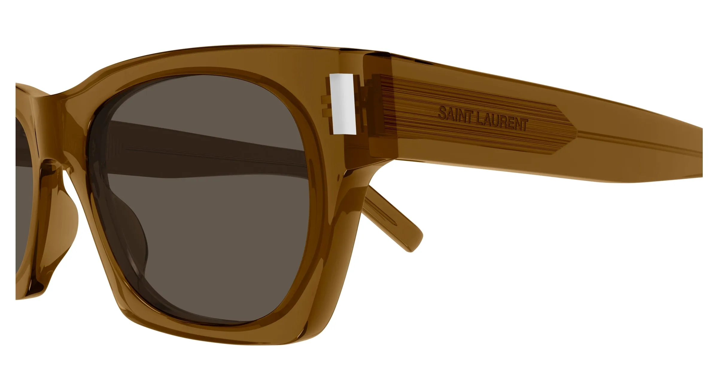 SAINT LAURENT SL 402 022 Occhiali da sole Acetato Marrone Marrone Squadrata - immagine 3