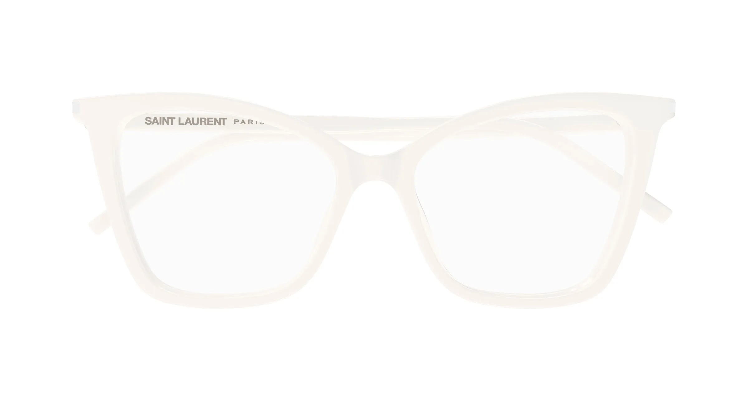 SAINT LAURENT SL 386 014 Montature da vista Acetato Bianco Trasparente Cat Eye - immagine 2