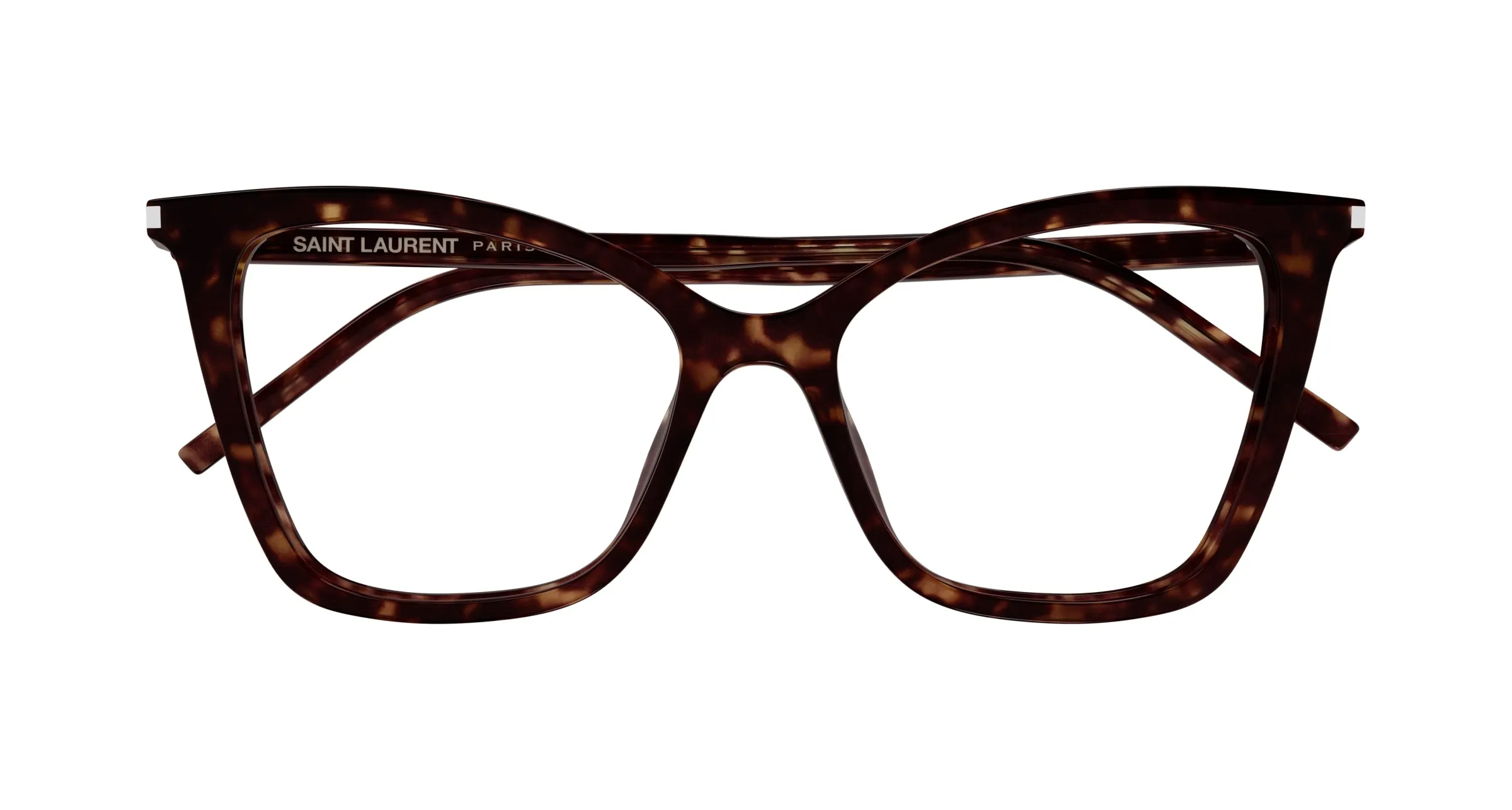 SAINT LAURENT SL 386 013 Montature da vista Acetato Havana Trasparente Cat Eye ["Antiriflesso"] - immagine 2