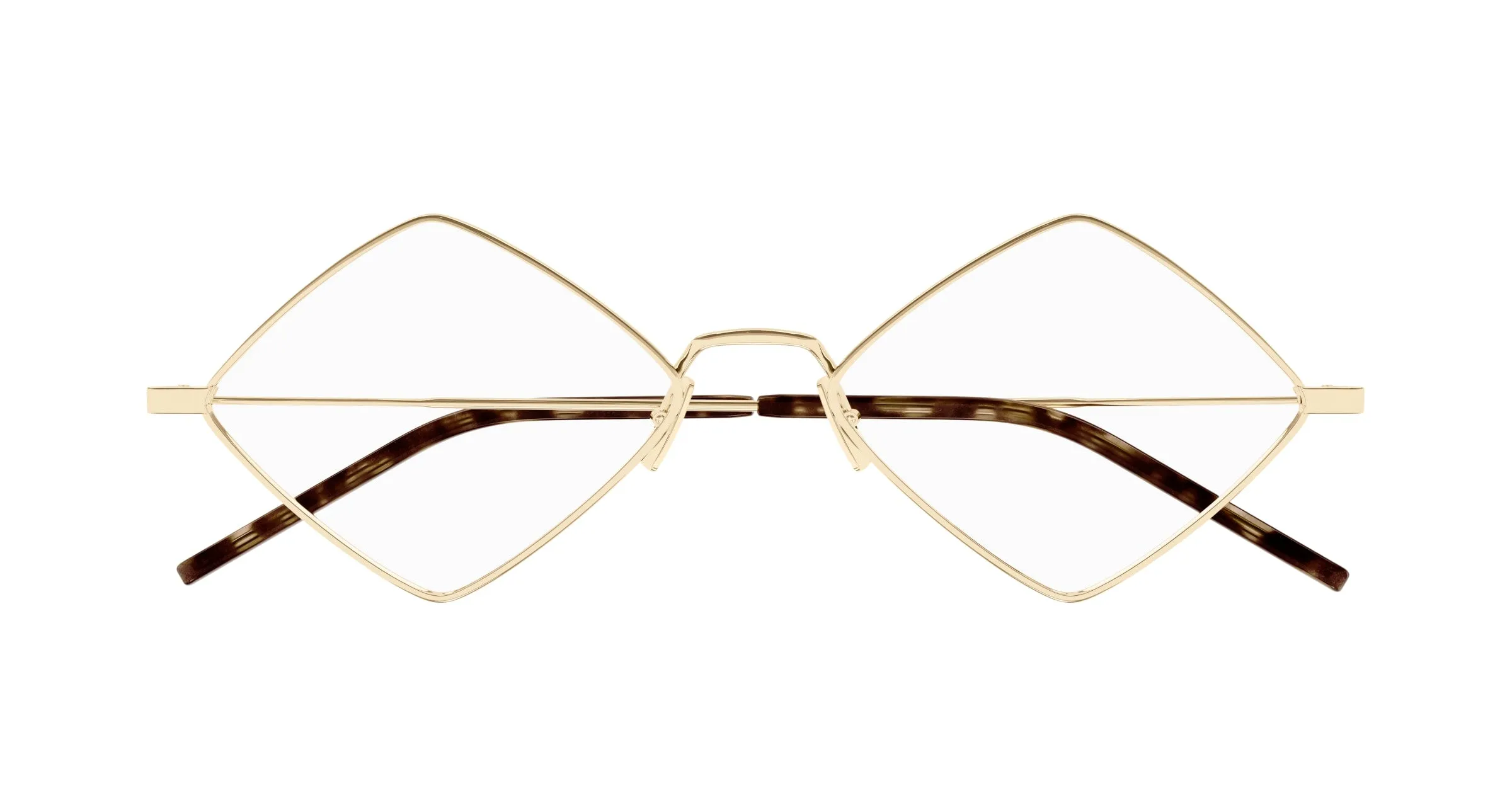SAINT LAURENT SL 302 LISA OPT 003 Montature da vista Metallo Oro Trasparente Geometrica ["Antiriflesso"] - immagine 2