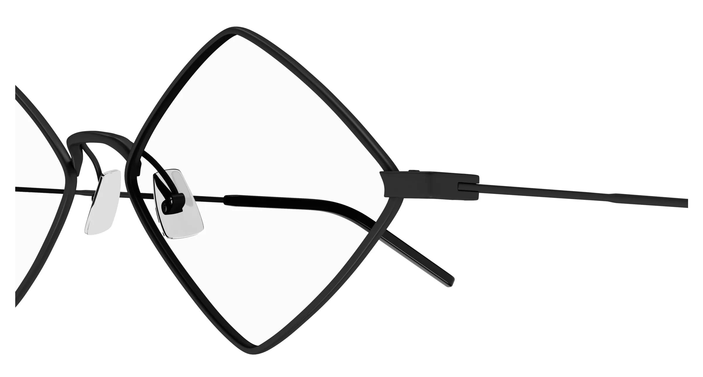 SAINT LAURENT SL 302 LISA OPT 001 Montature da vista Metallo Nero Trasparente Geometrica - immagine 3