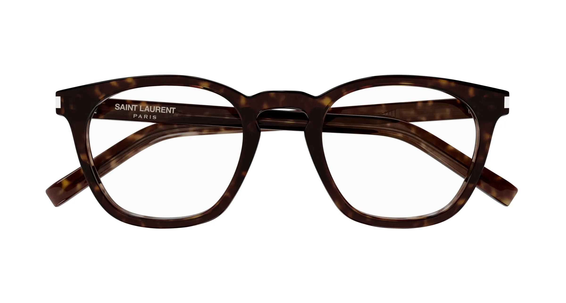 SAINT LAURENT SL 28 OPT 007 Montature da vista Acetato Havana Trasparente Rotonda - immagine 2