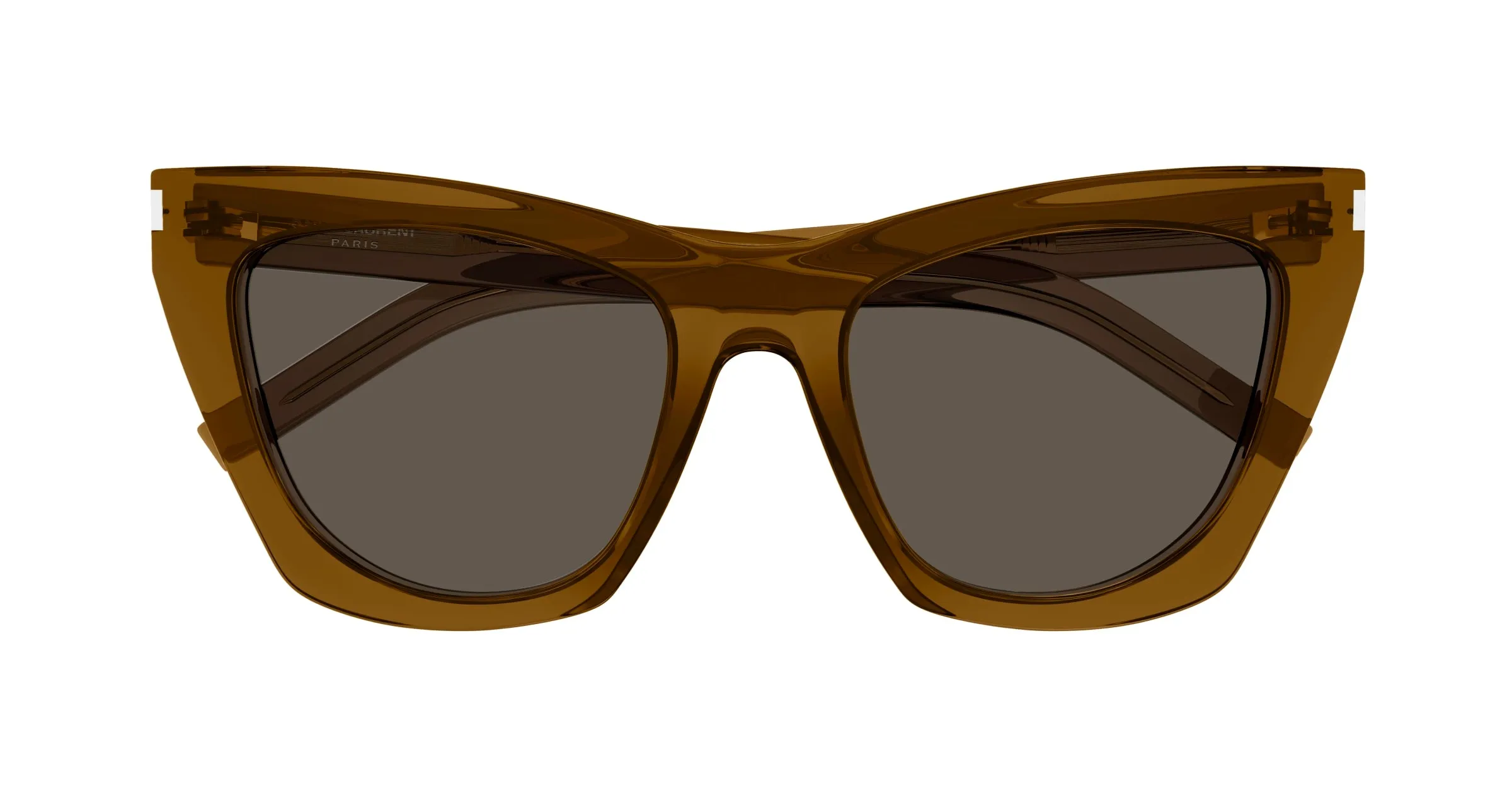 SAINT LAURENT SL 214 KATE 034 Occhiali da sole Acetato Marrone Marrone Cat Eye - immagine 2