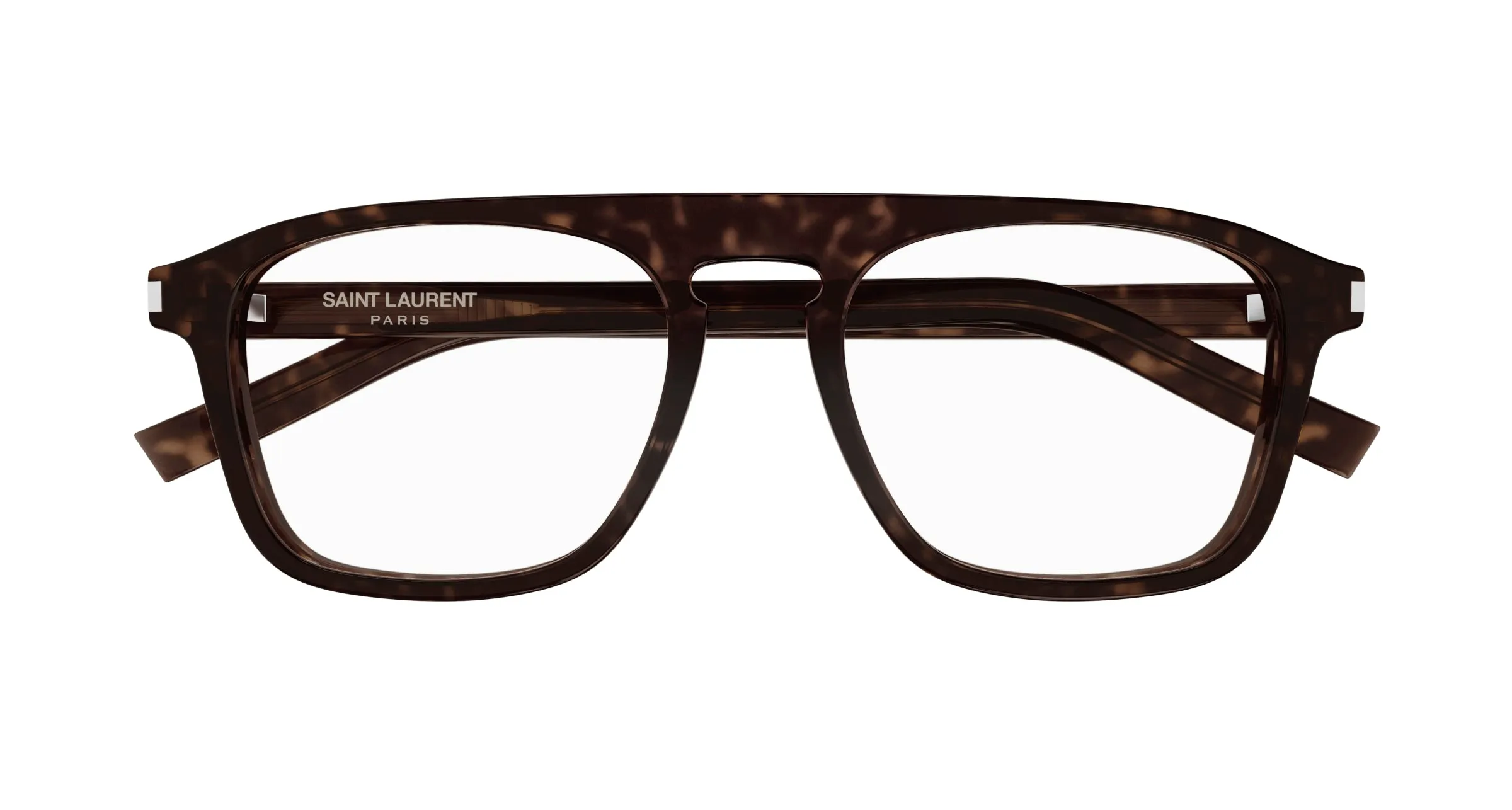 SAINT LAURENT SL 157 007 Montature da vista Acetato Havana Trasparente Squadrata ["Antiriflesso"] - immagine 2
