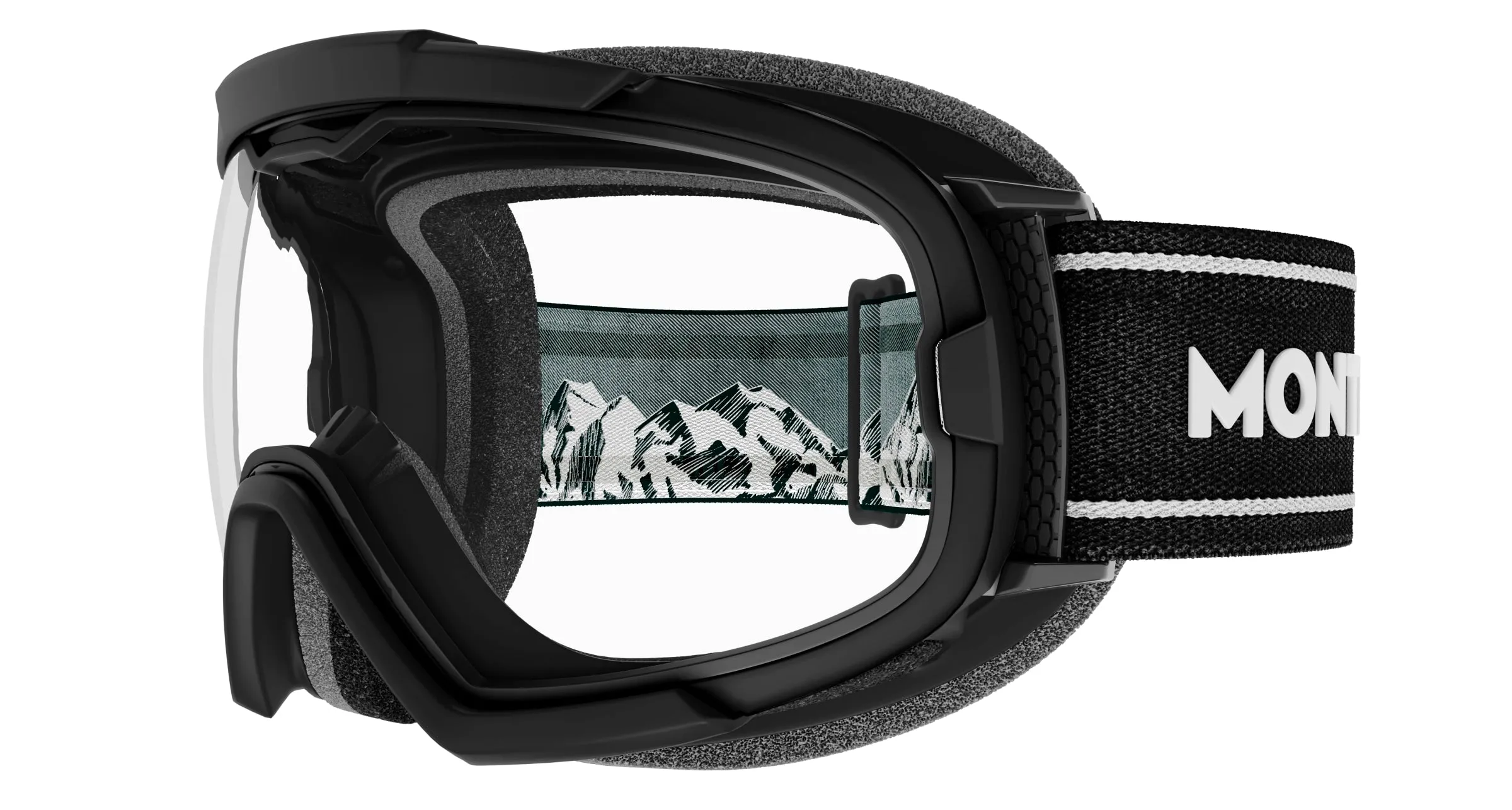 Montblanc MB0380S 001 Occhiali da sole Iniettato Nero Nero Maschera Fotocromatico - immagine 3
