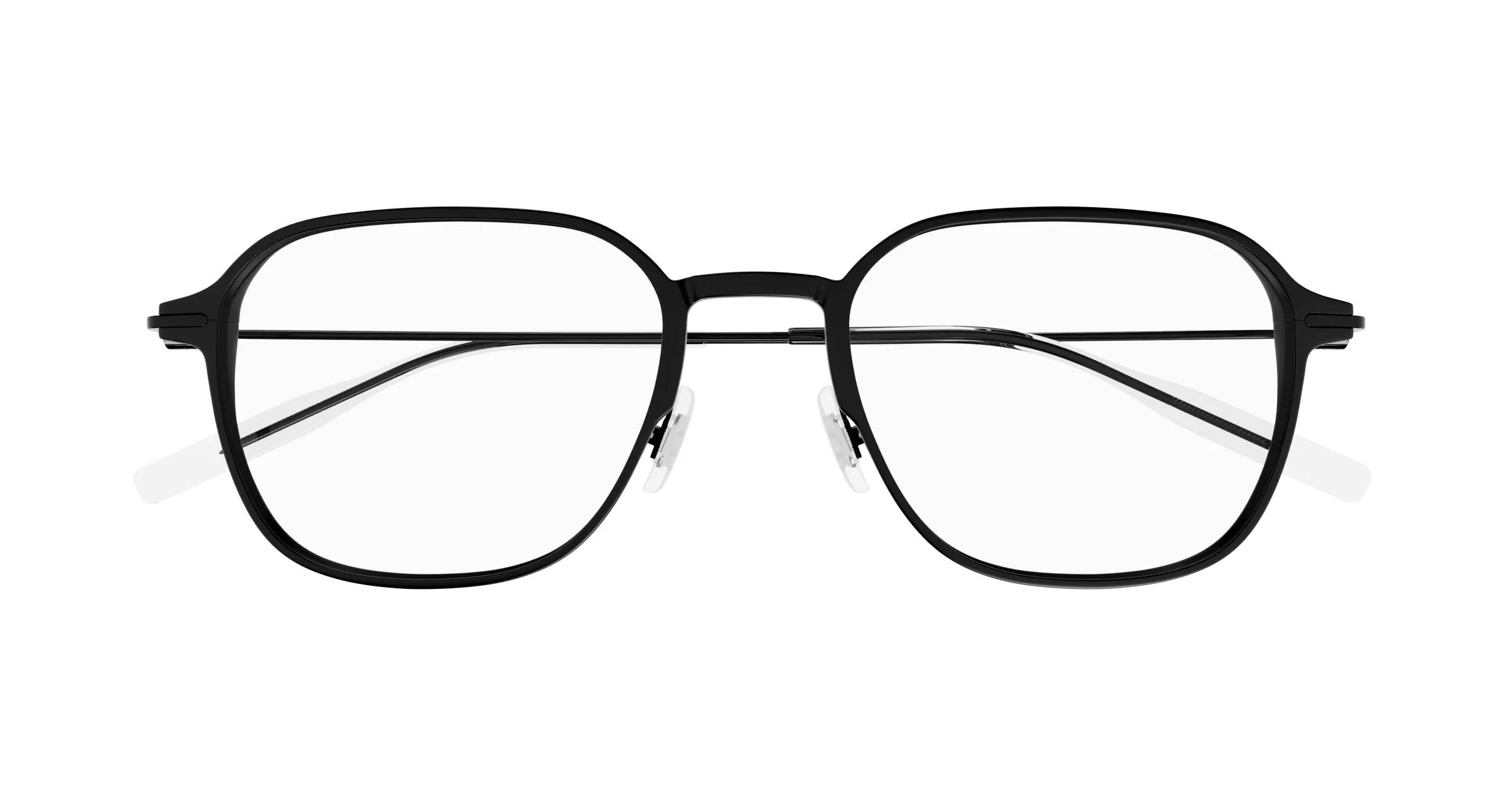 Montblanc MB0358O 007 Montature da vista Nero Trasparente Squadrata - immagine 2