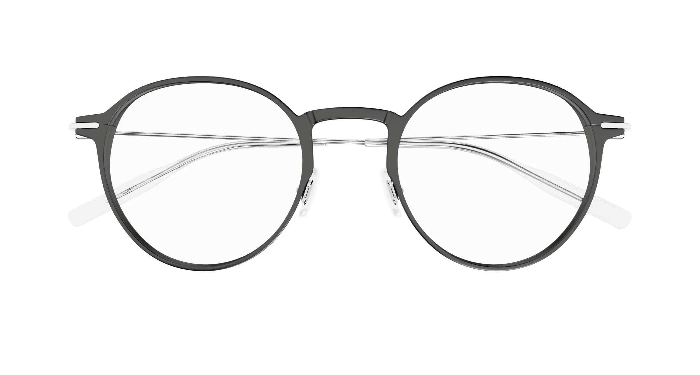 Montblanc MB0357O 005 Montature da vista Grigio Trasparente Rotonda - immagine 2