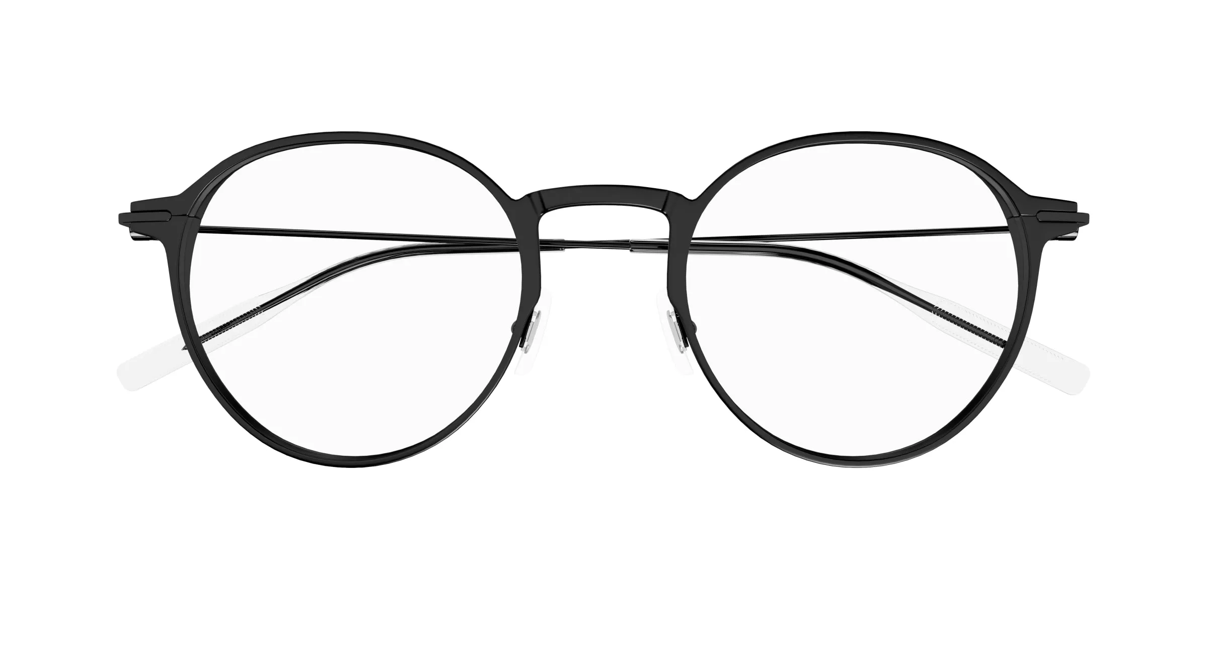 Montblanc MB0357O 002 Montature da vista Nero Trasparente Rotonda - immagine 2