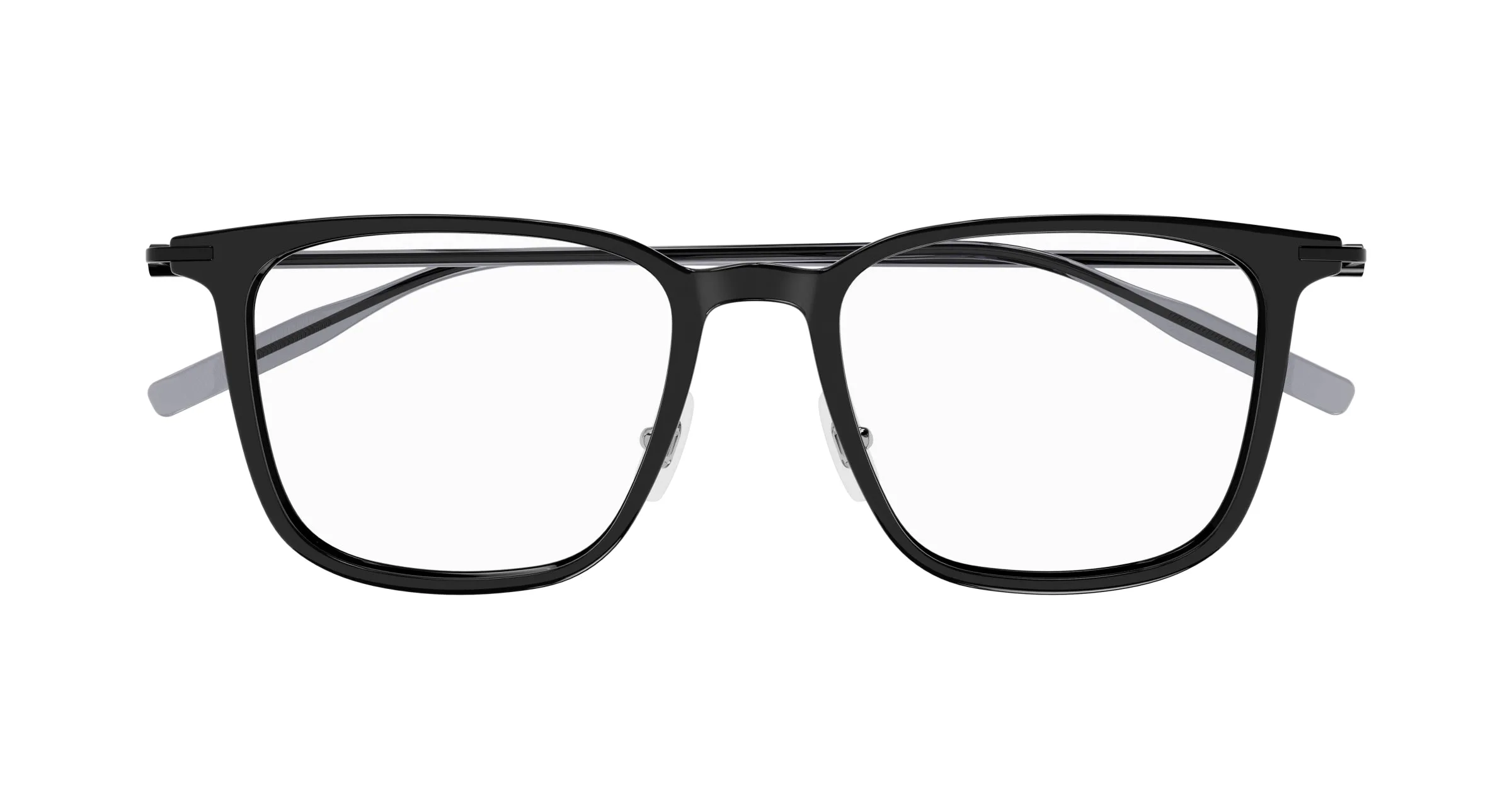 Montblanc MB0354O 001 Montature da vista Iniettato Nero Trasparente Squadrata - immagine 2