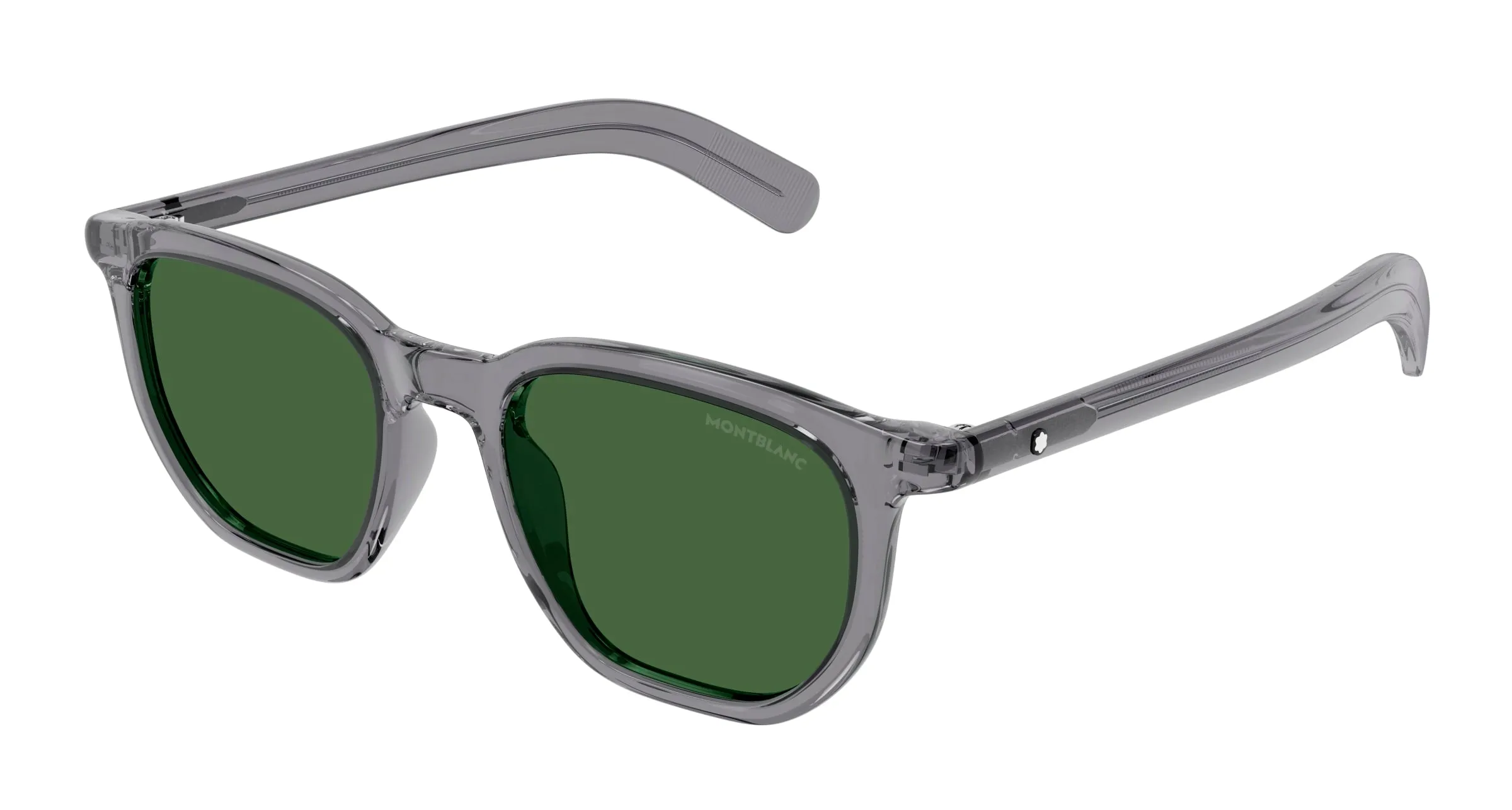 Montblanc MB0352S 003 Occhiali da sole Grigio Verde Squadrata - immagine 1