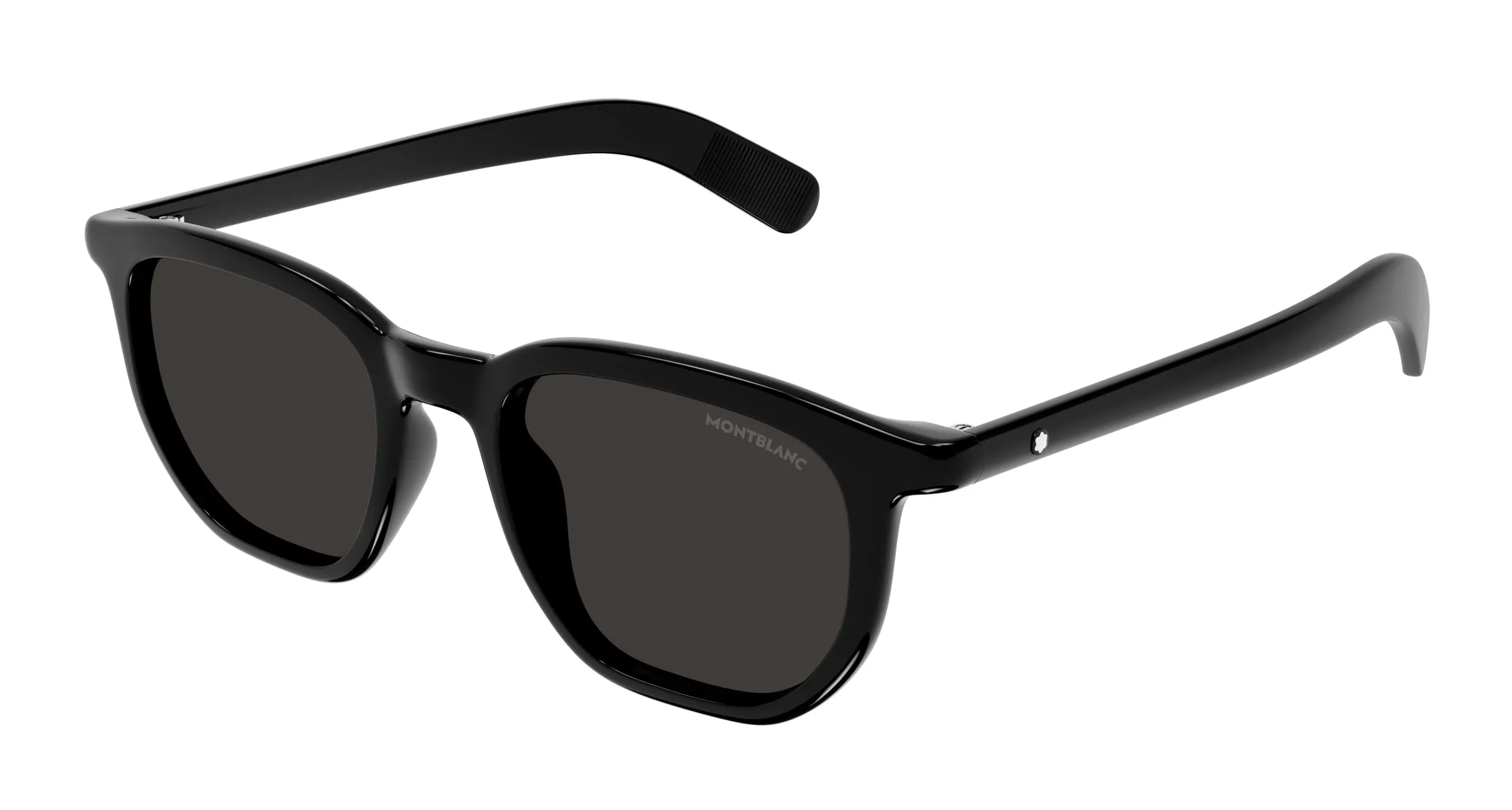 Montblanc MB0352S 001 Occhiali da sole Nero Grigio Squadrata - immagine 1
