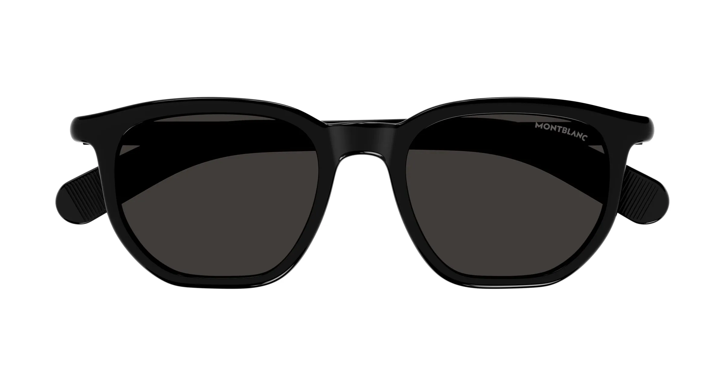 Montblanc MB0352S 001 Occhiali da sole Nero Grigio Squadrata - immagine 2