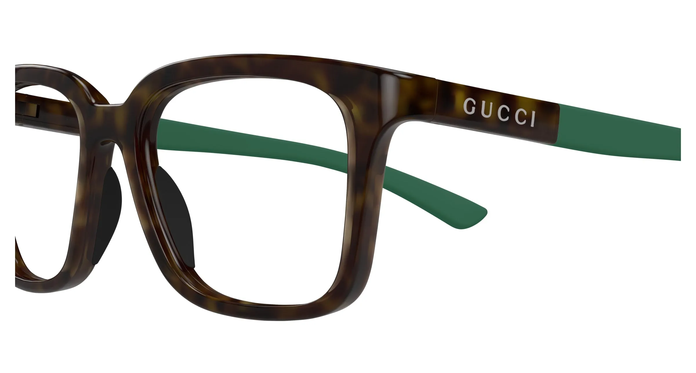 Gucci Uomo GG1738O 003 Montature da vista Iniettato Havana Trasparente Squadrata - immagine 3