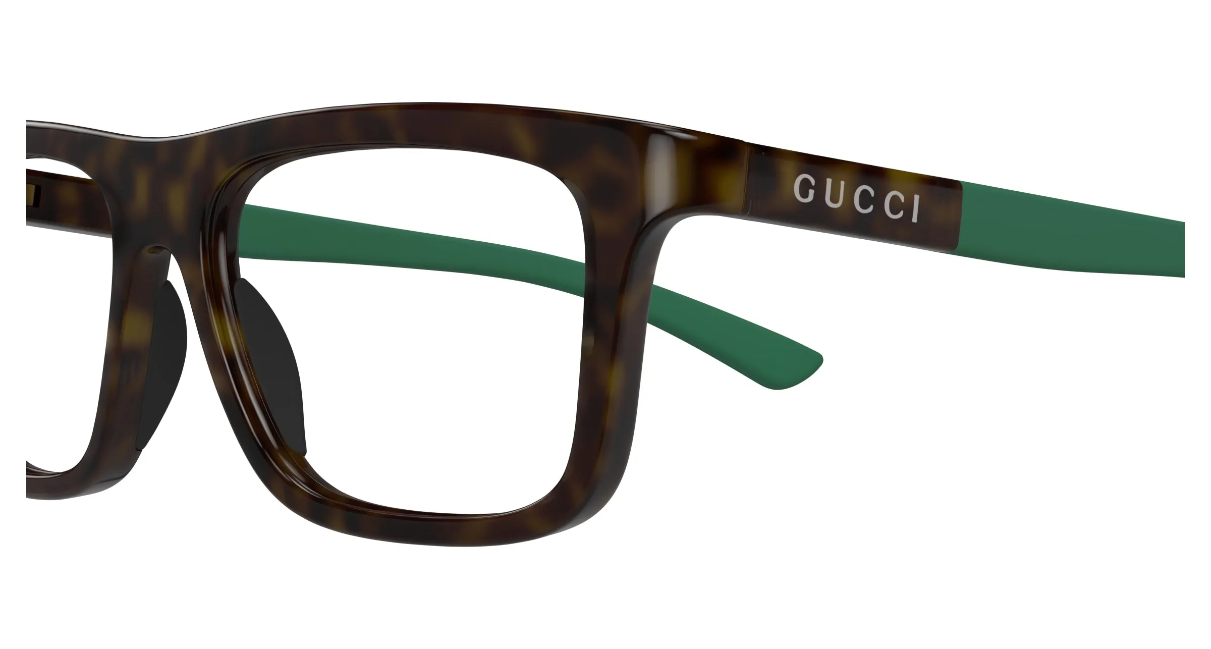 Gucci GG1737O 004 Montature da vista Iniettato Havana Trasparente Squadrata - immagine 3