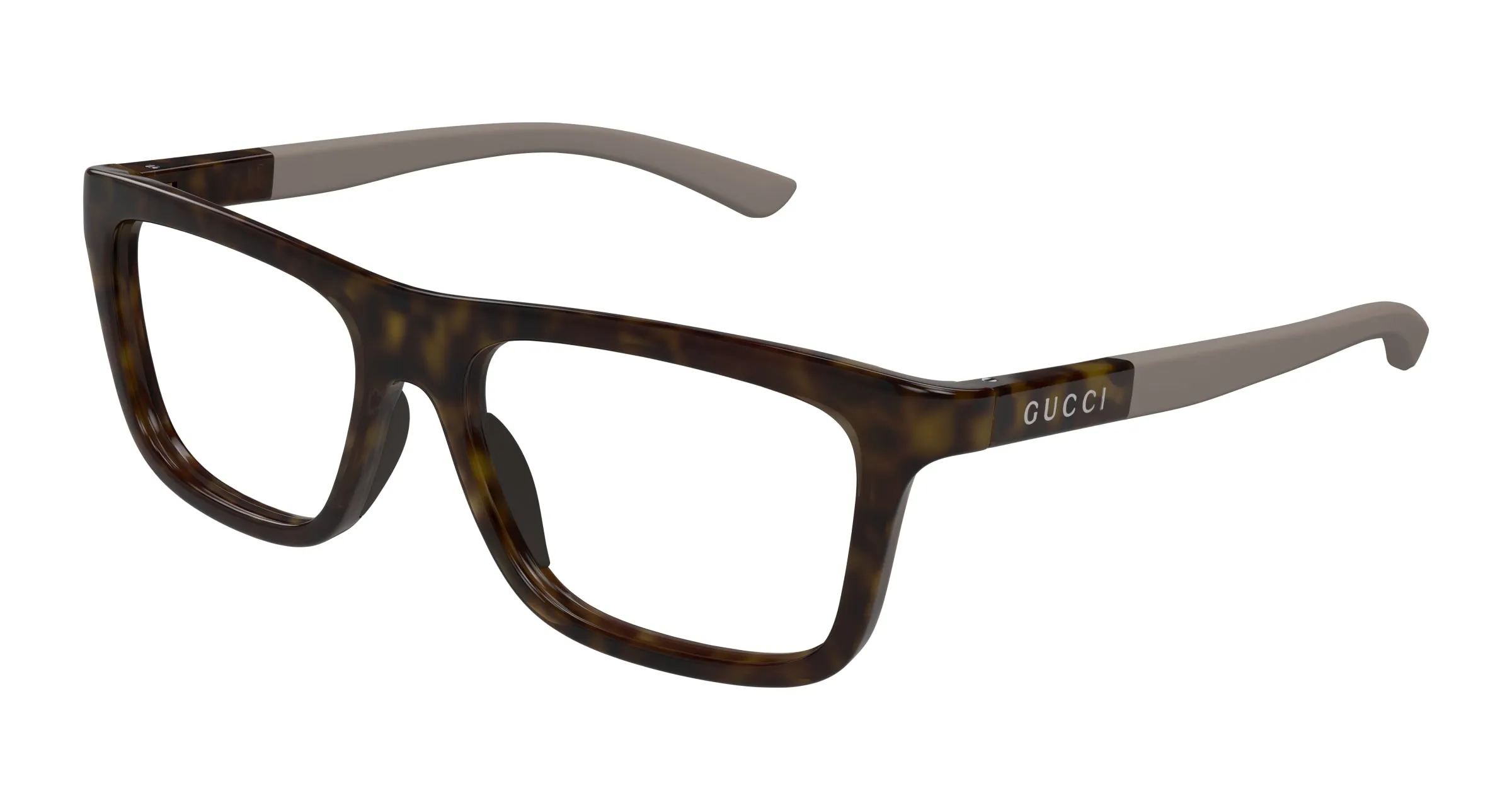 Gucci Uomo GG1737O 002 Montature da vista Iniettato Havana Trasparente Squadrata - immagine 1