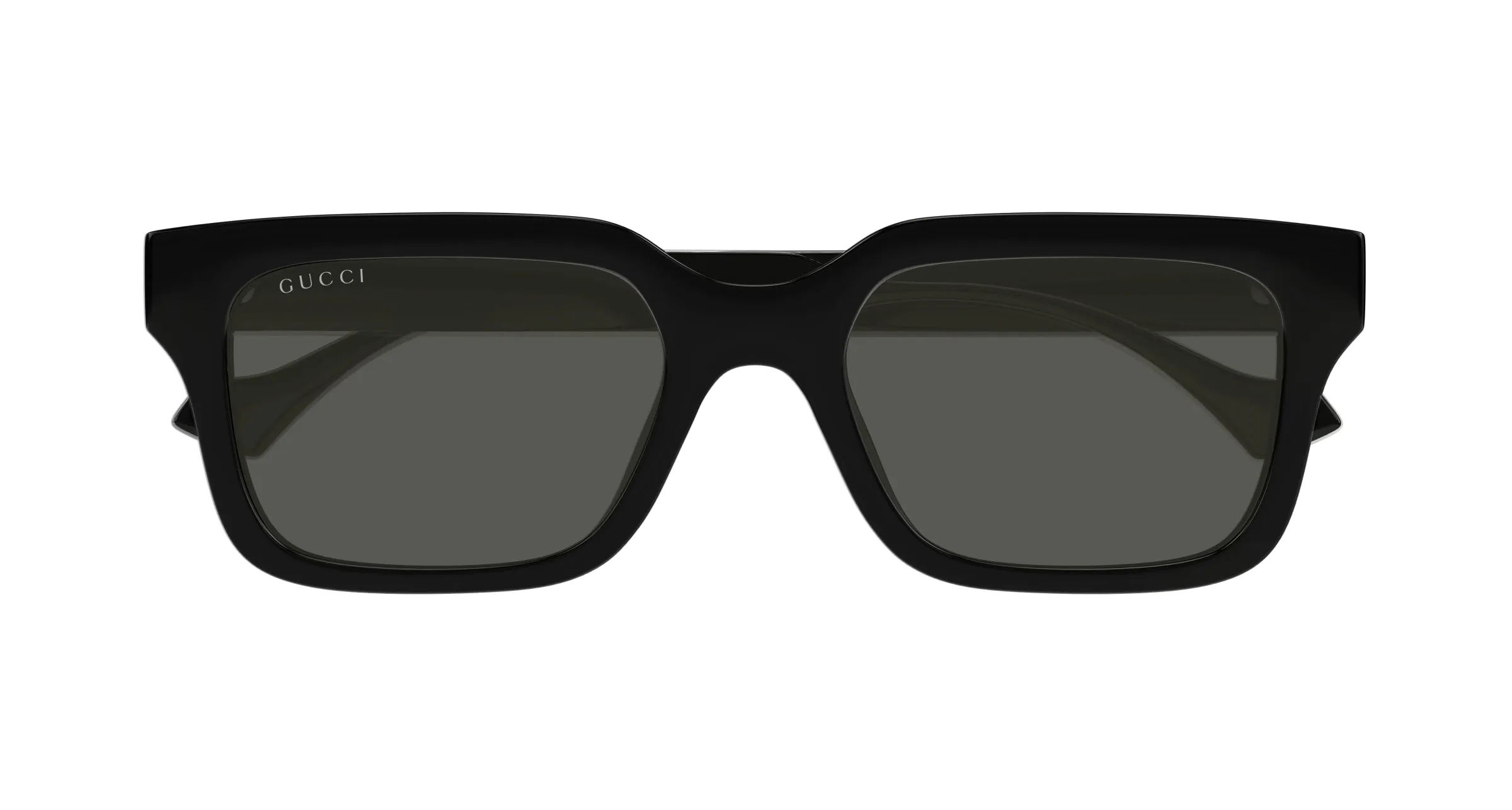 Gucci GG1732SK 001 Occhiali da sole Iniettato Nero Grigio Squadrata - immagine 2