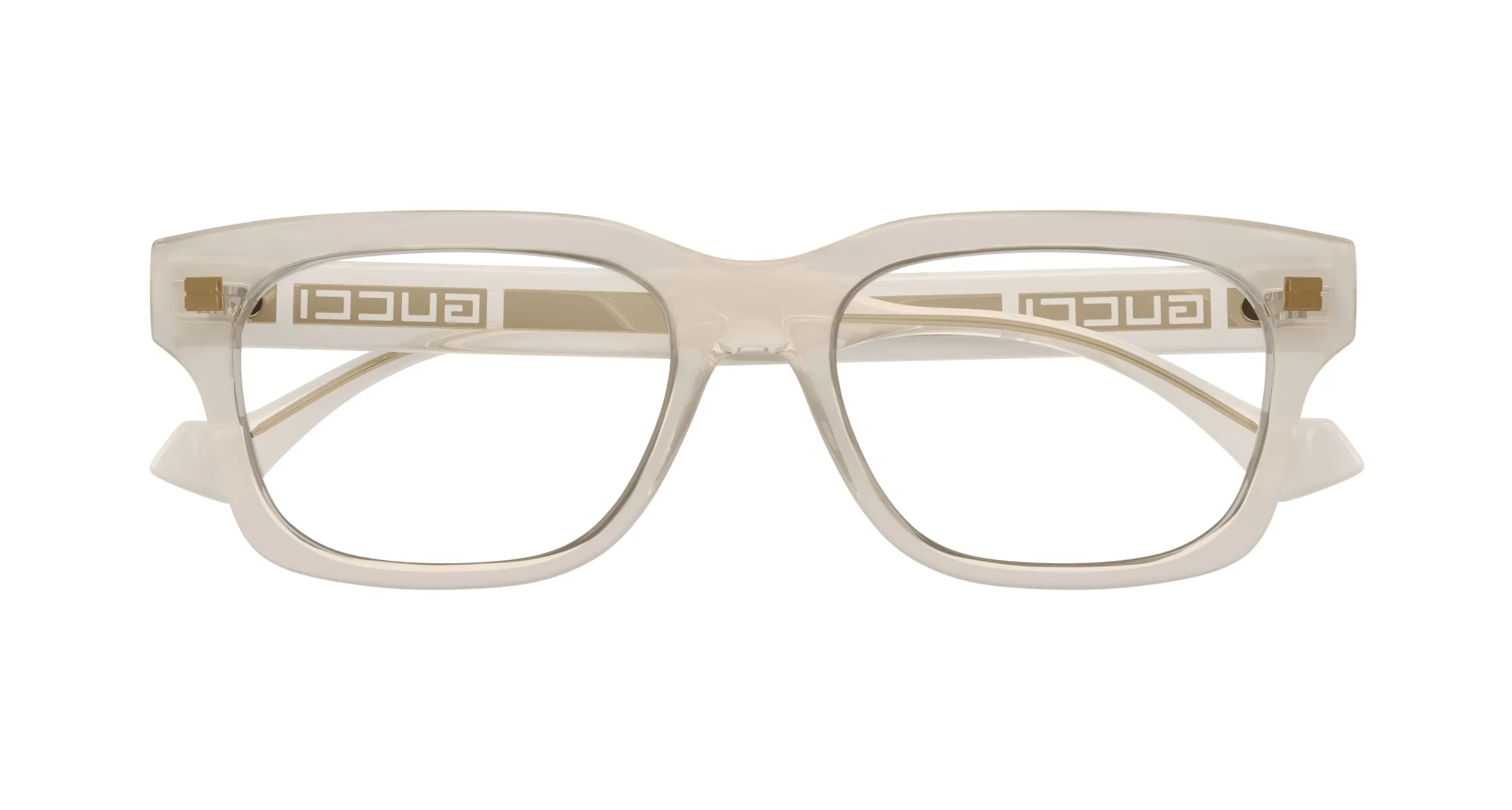 Gucci GG1731O 004 Montature da vista Acetato Verde Trasparente Squadrata - immagine 2