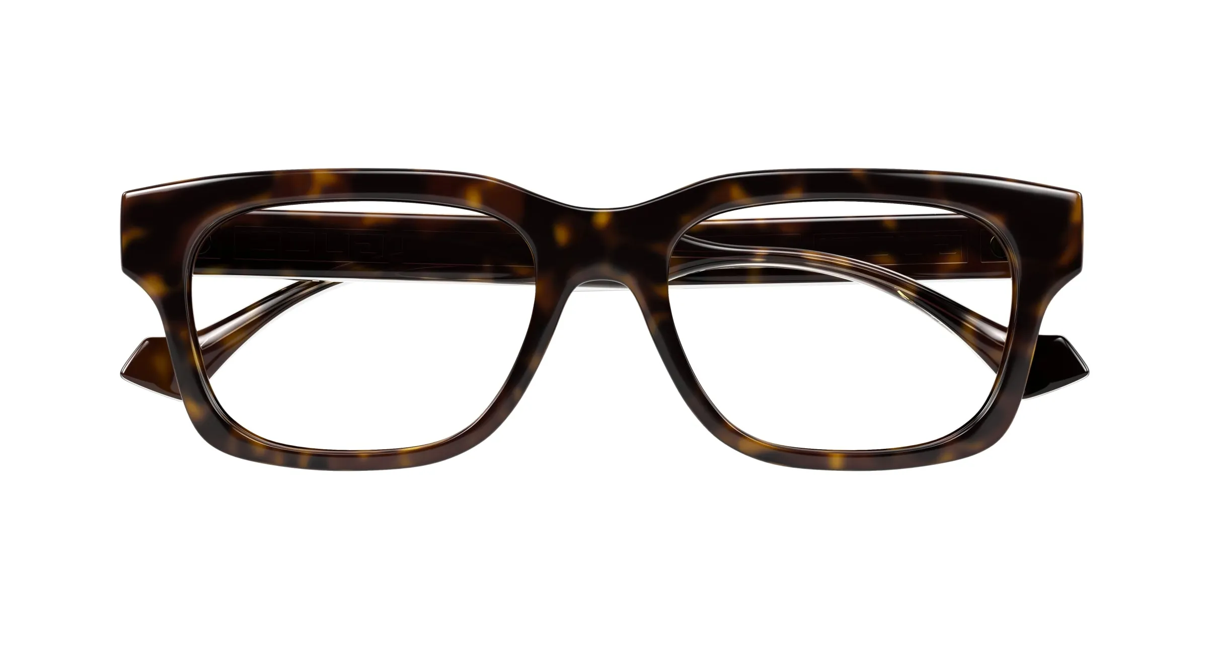 Gucci GG1731O 002 Montature da vista Acetato Havana Trasparente Squadrata - immagine 2