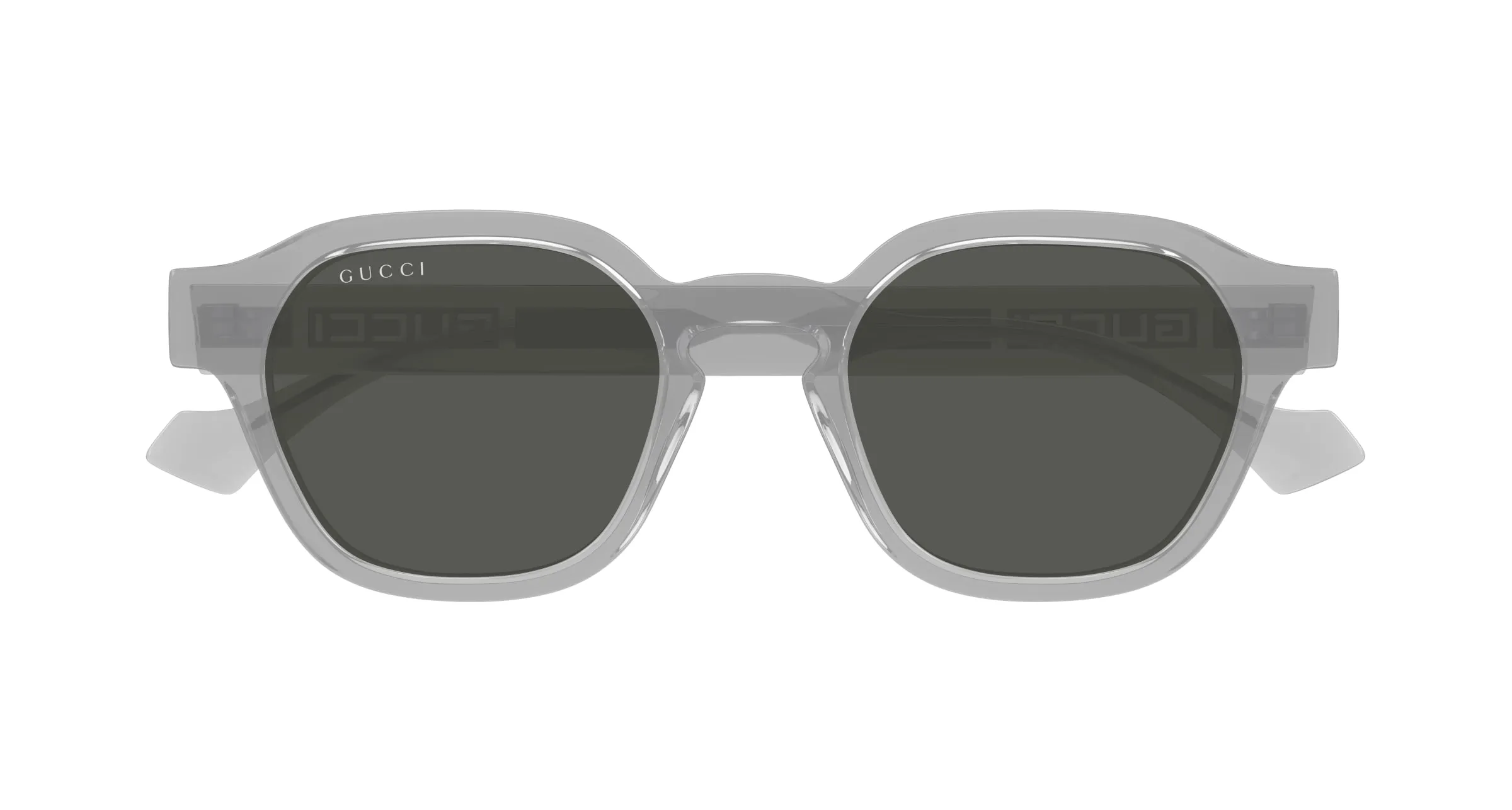 Gucci GG1730S 004 Occhiali da sole Iniettato Grigio Grigio Rotonda - immagine 2