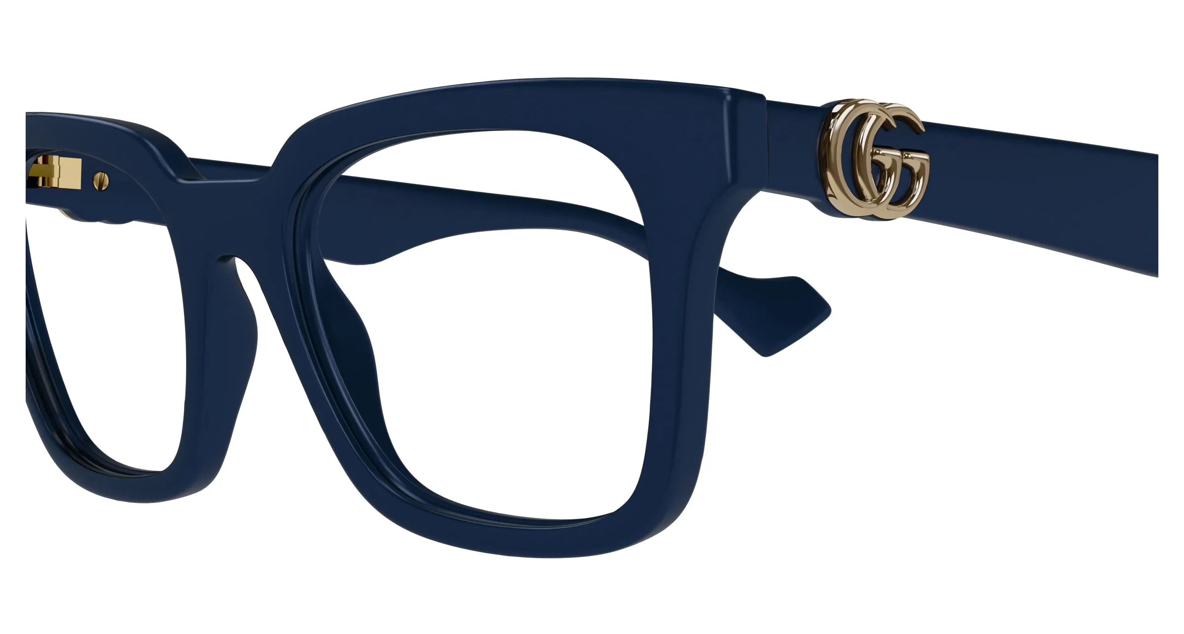 Gucci GG1728O 003 Montature da vista Iniettato Blu Trasparente Squadrata - immagine 3
