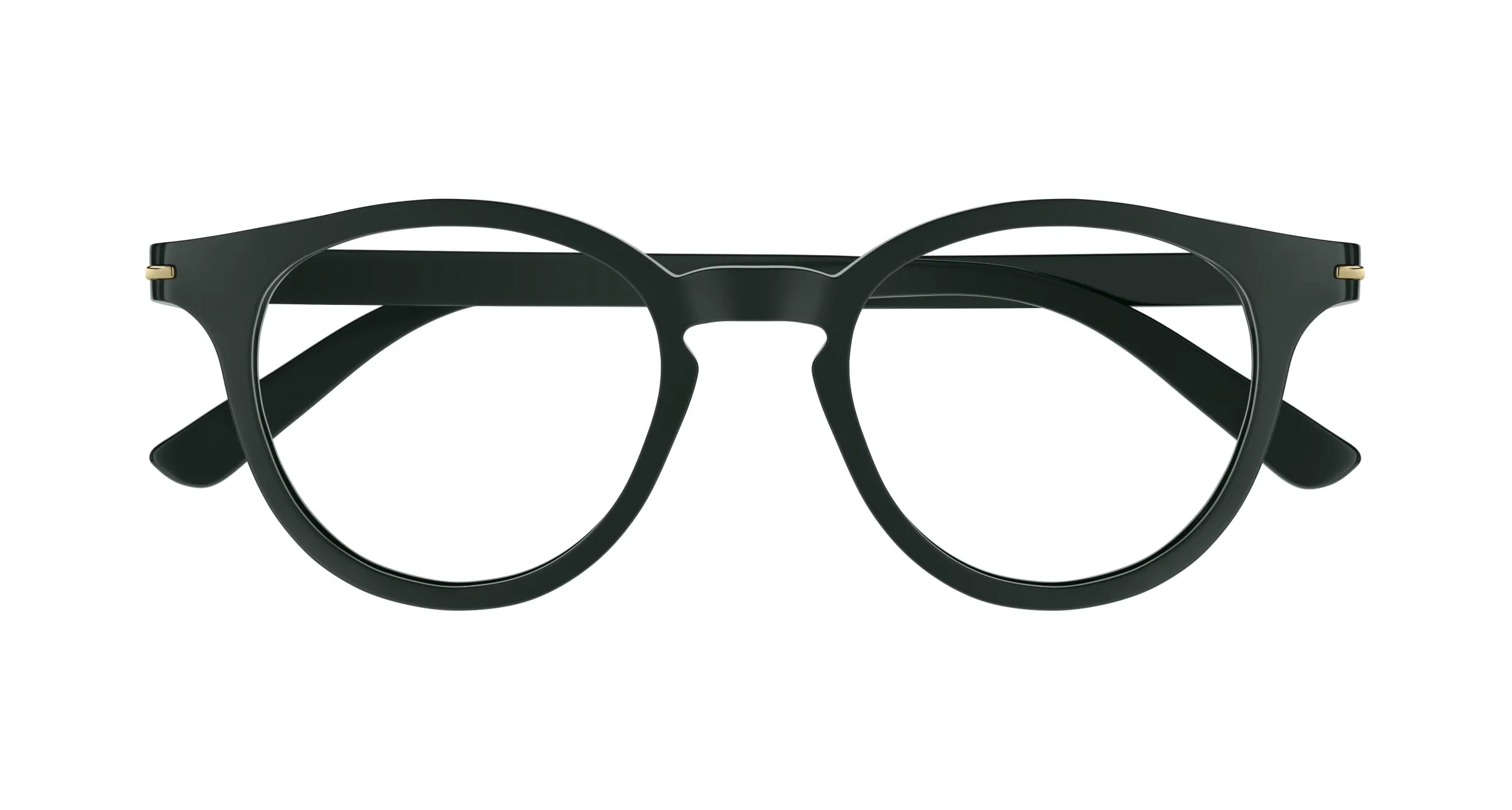 Gucci GG1727O 004 Montature da vista Acetato Verde Trasparente Rotonda - immagine 2