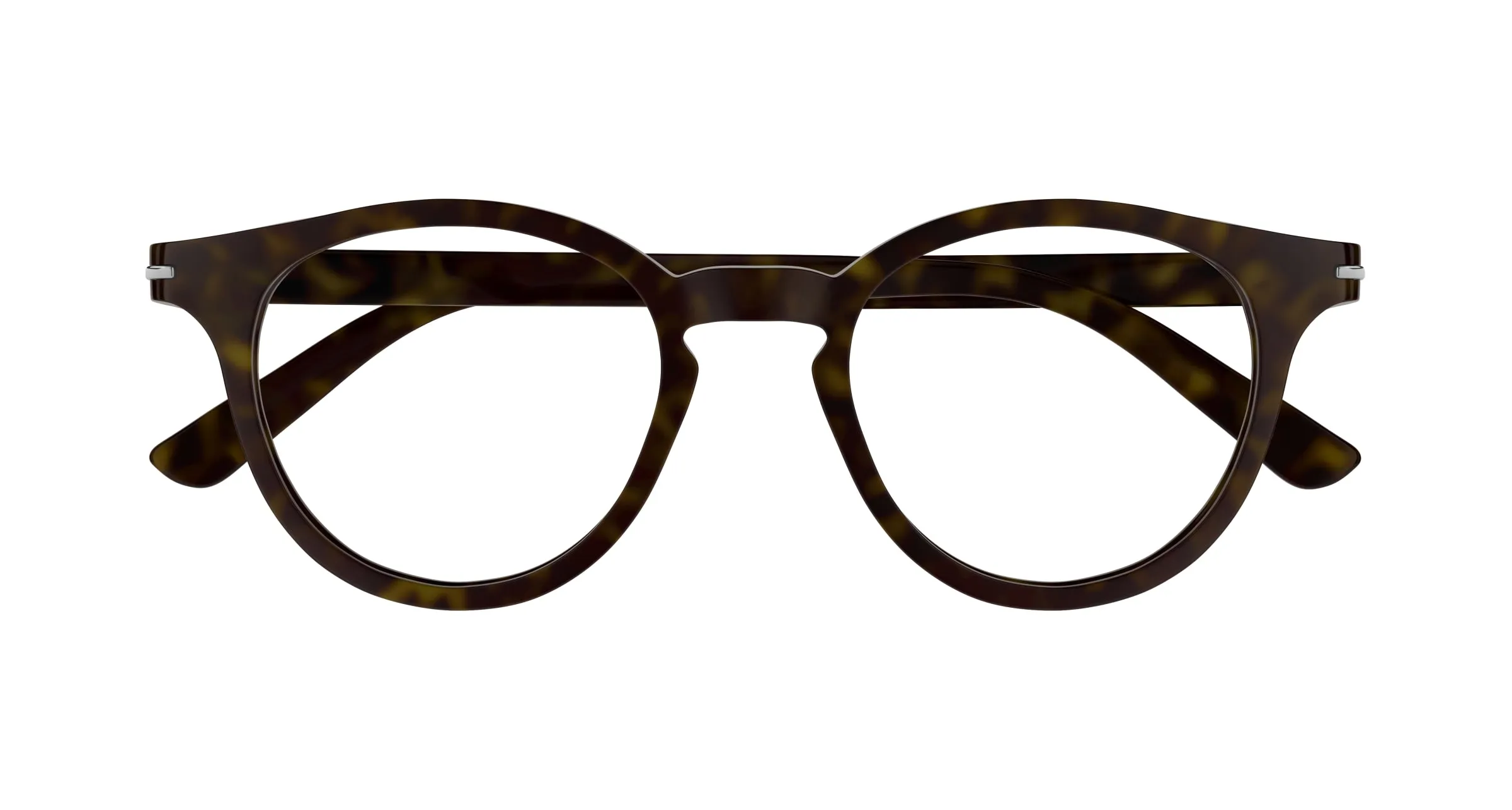 Gucci GG1727O 002 Montature da vista Acetato Havana Trasparente Rotonda - immagine 2