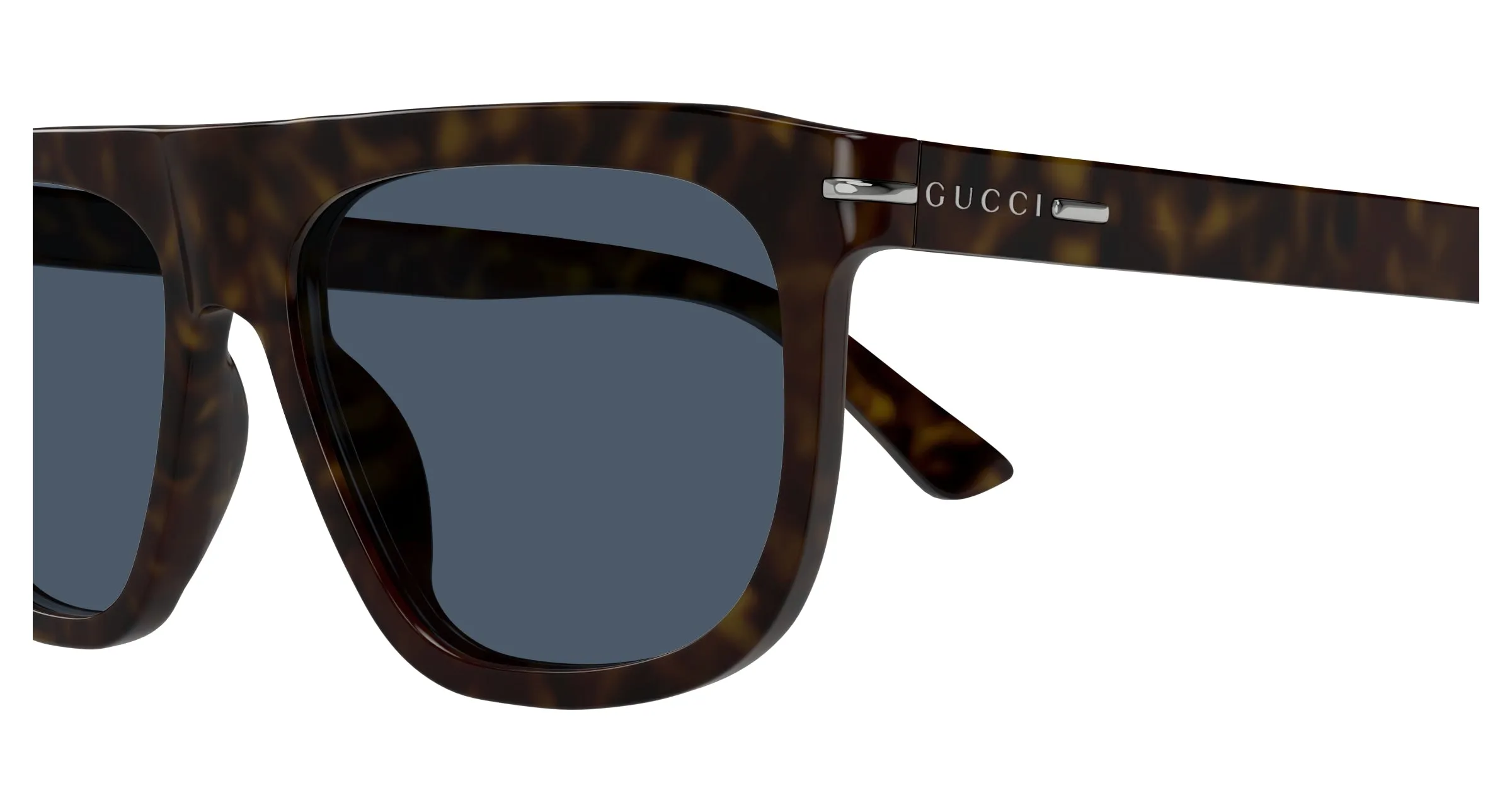 Gucci GG1726S 002 Occhiali da sole Acetato Havana Blu Rotonda - immagine 3