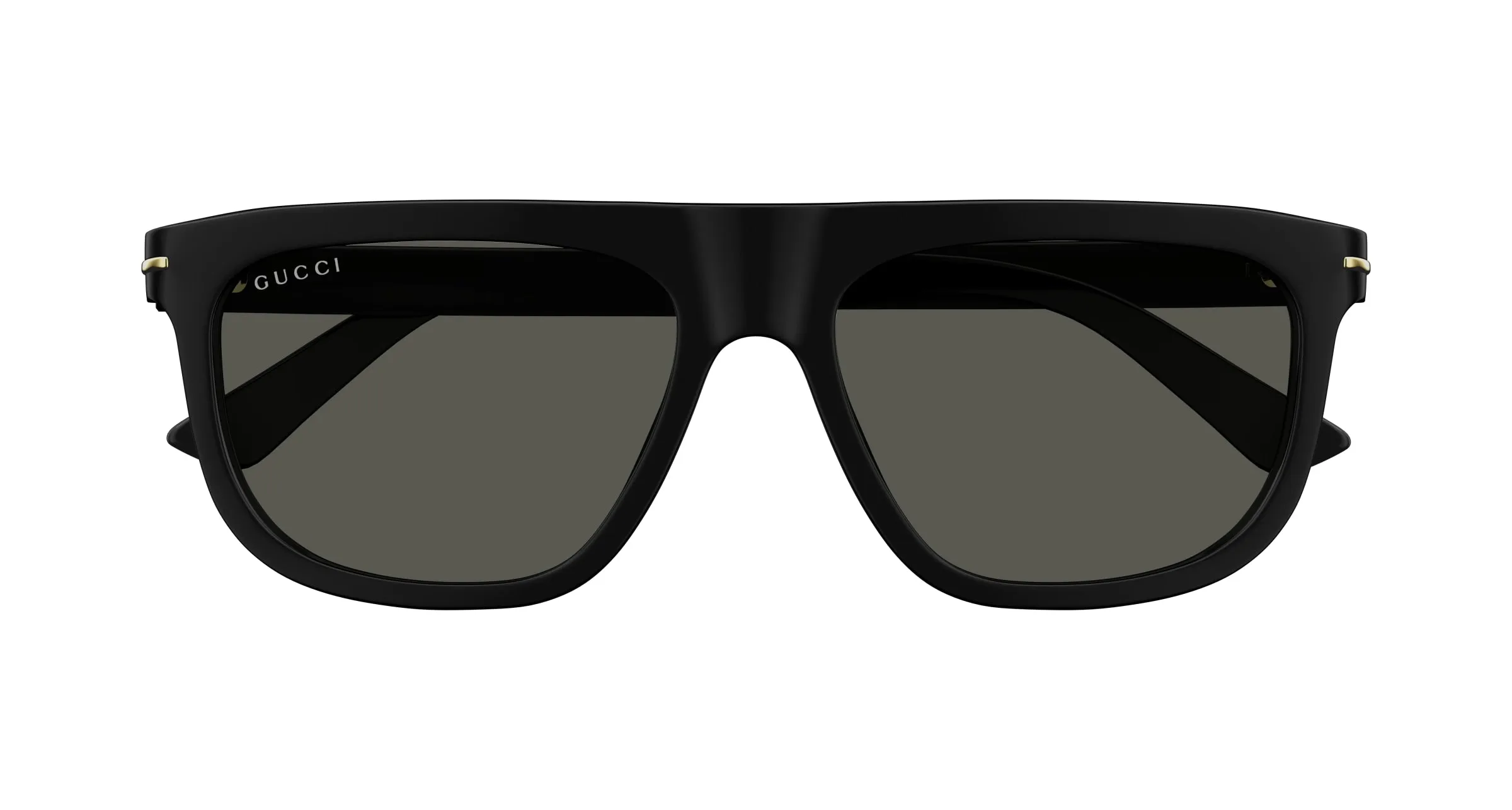 Gucci GG1726S 001 Occhiali da sole Acetato Nero Grigio Rotonda - immagine 2