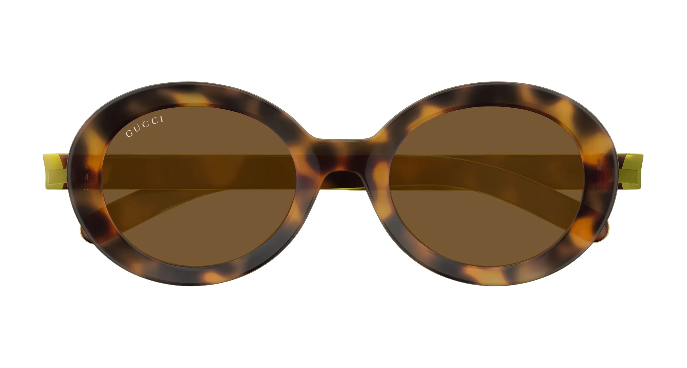 Gucci GG1722SA 002 Occhiali da sole Iniettato Havana Marrone Rotonda - immagine 2