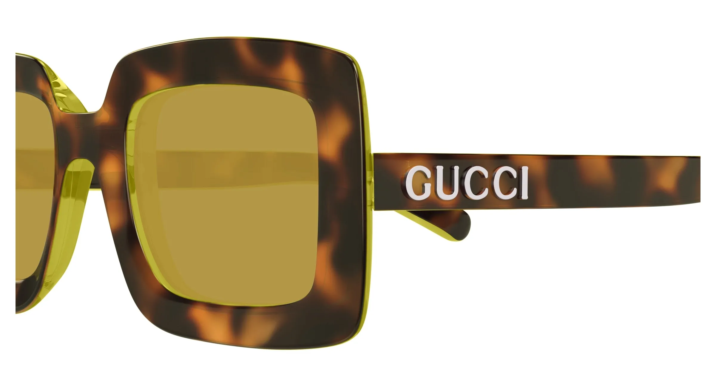 Gucci Donna GG1718S 002 Occhiali da sole Iniettato Havana Marrone Squadrata - immagine 3