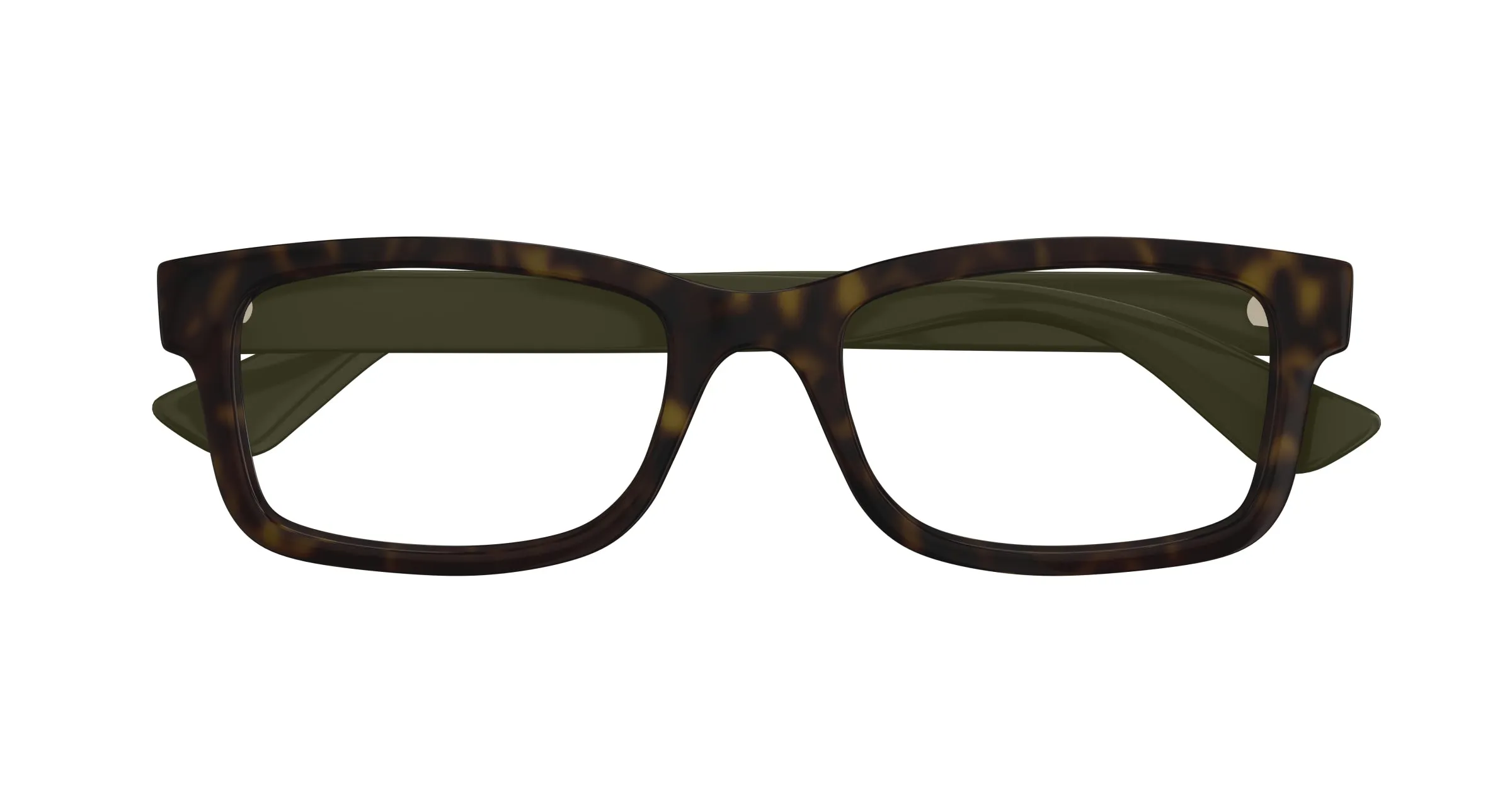 Gucci GG1717O 004 Montature da vista Iniettato Havana Trasparente Squadrata - immagine 2