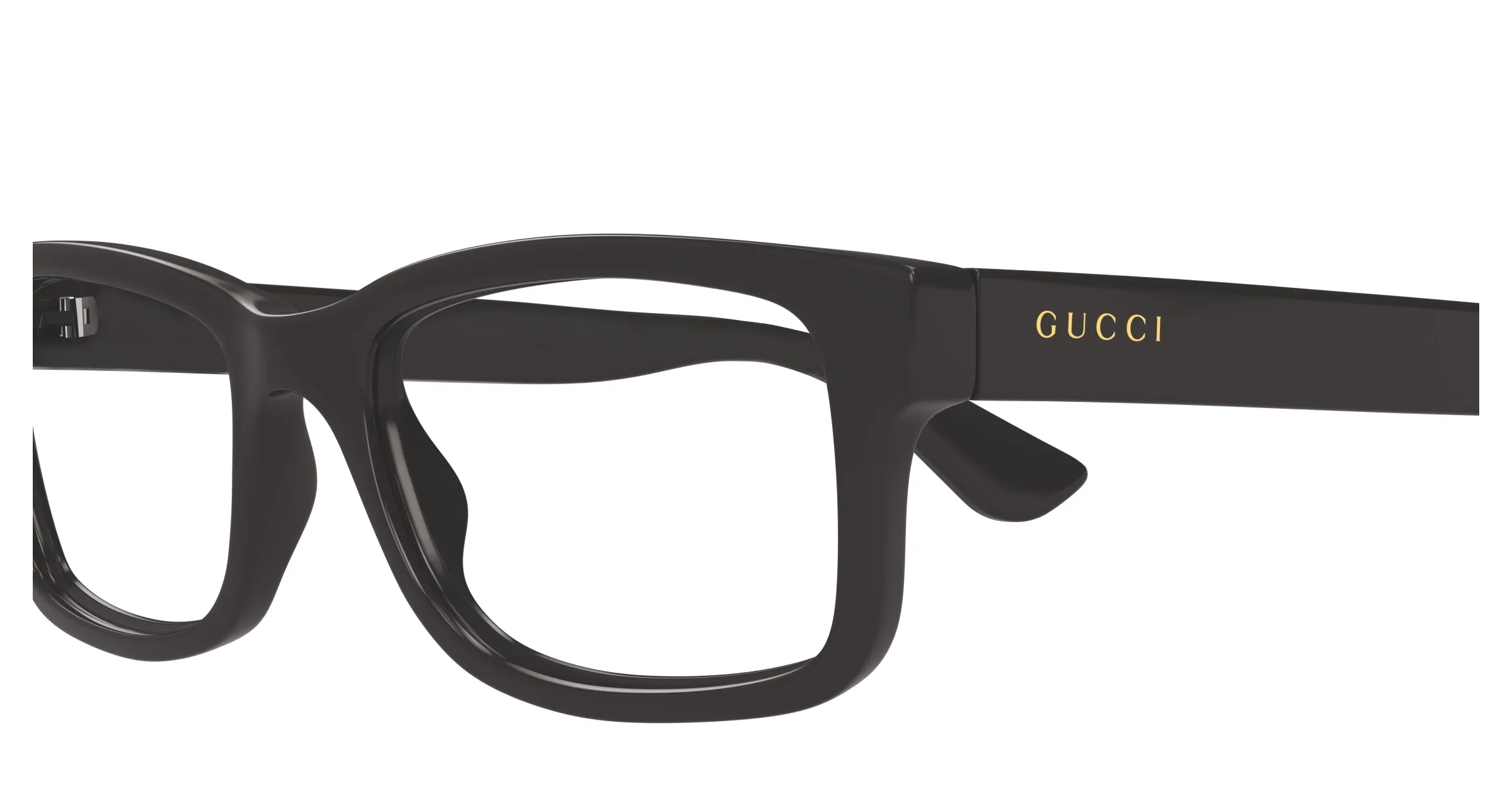 Gucci GG1717O 003 Montature da vista Iniettato Grigio Trasparente Squadrata - immagine 3