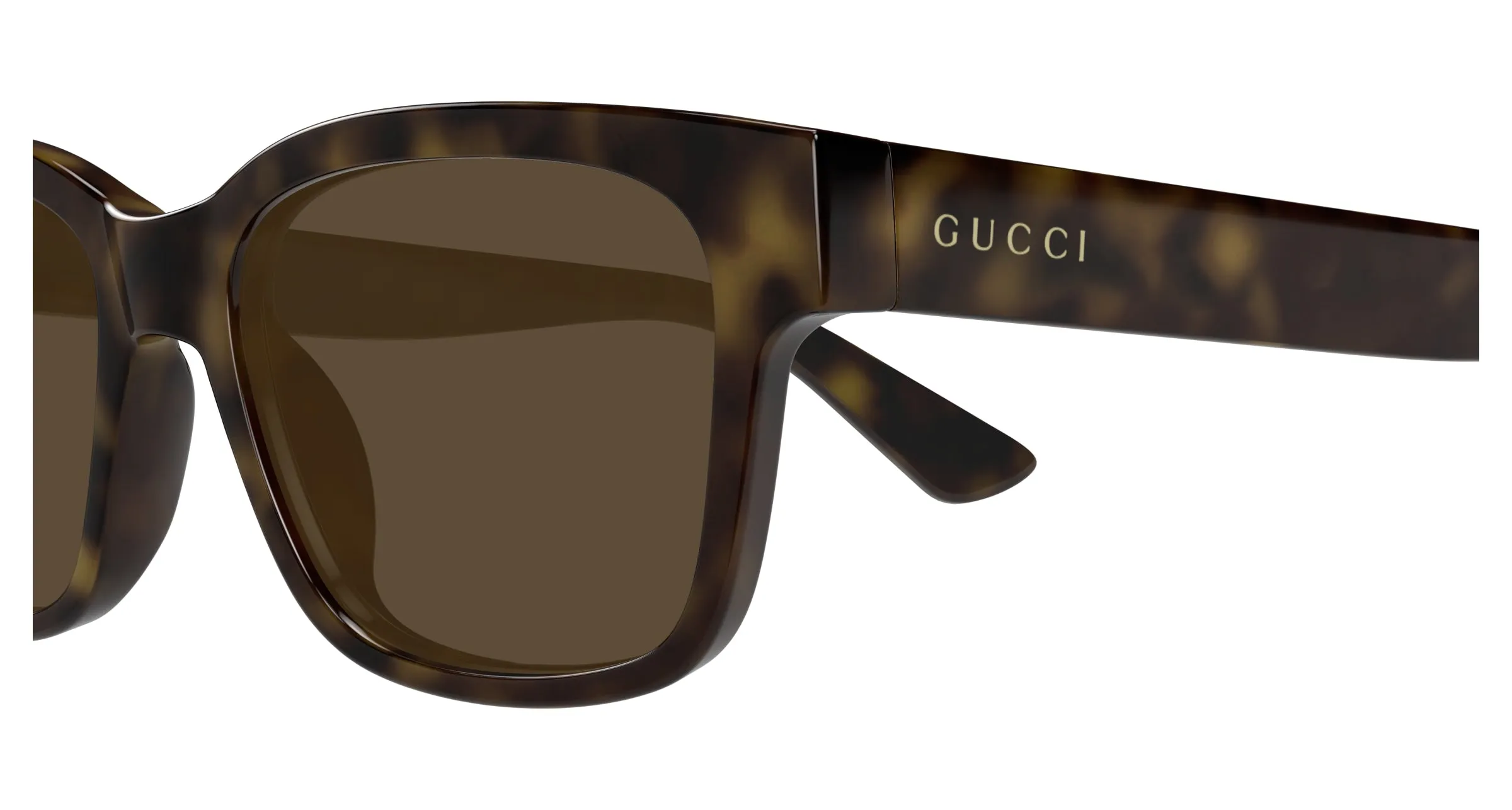 Gucci GG1716S 002 Occhiali da sole Iniettato Havana Marrone Squadrata - immagine 3