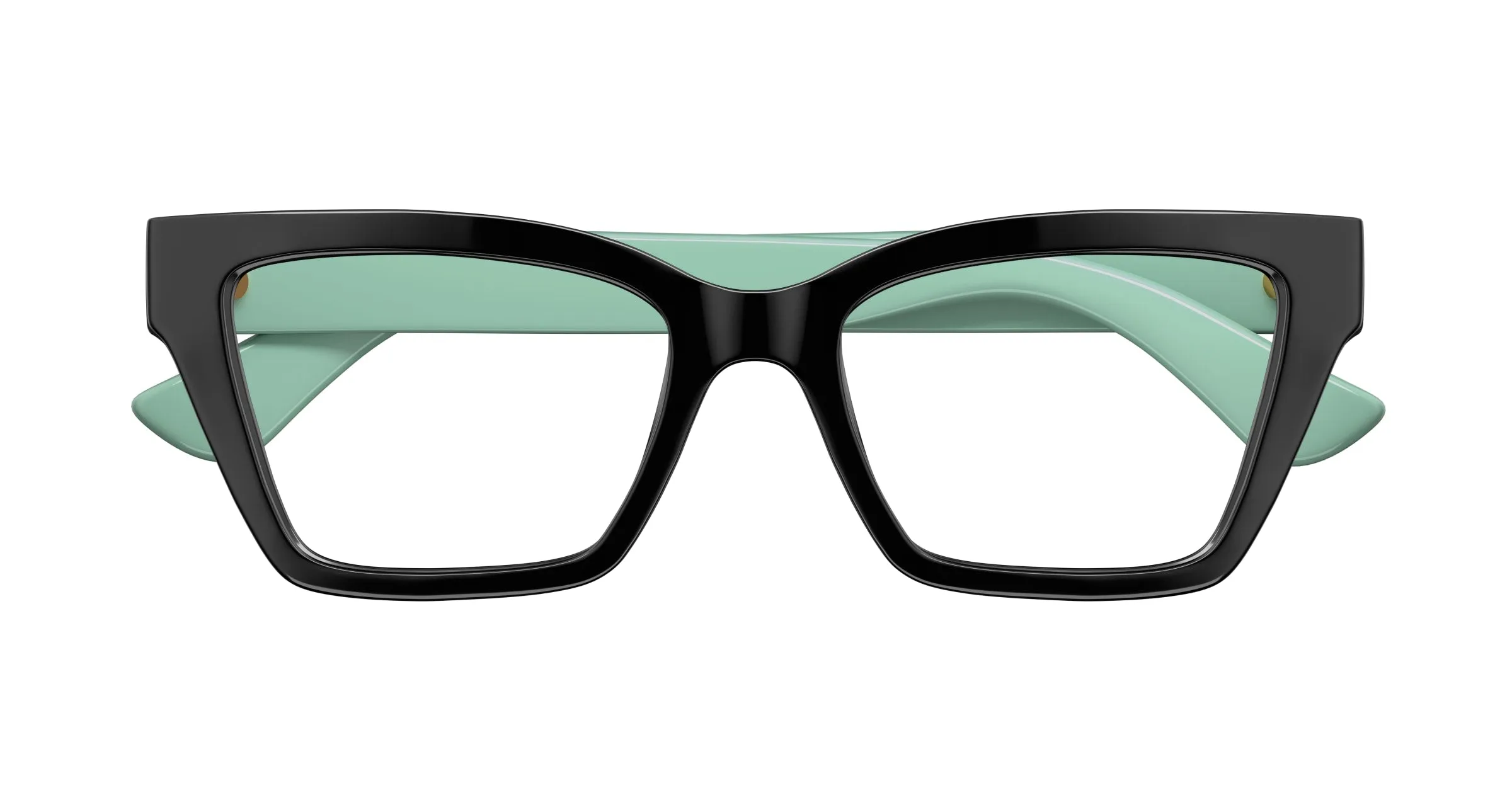 Gucci GG1715O 004 Montature da vista Iniettato Nero Trasparente Cat Eye - immagine 2