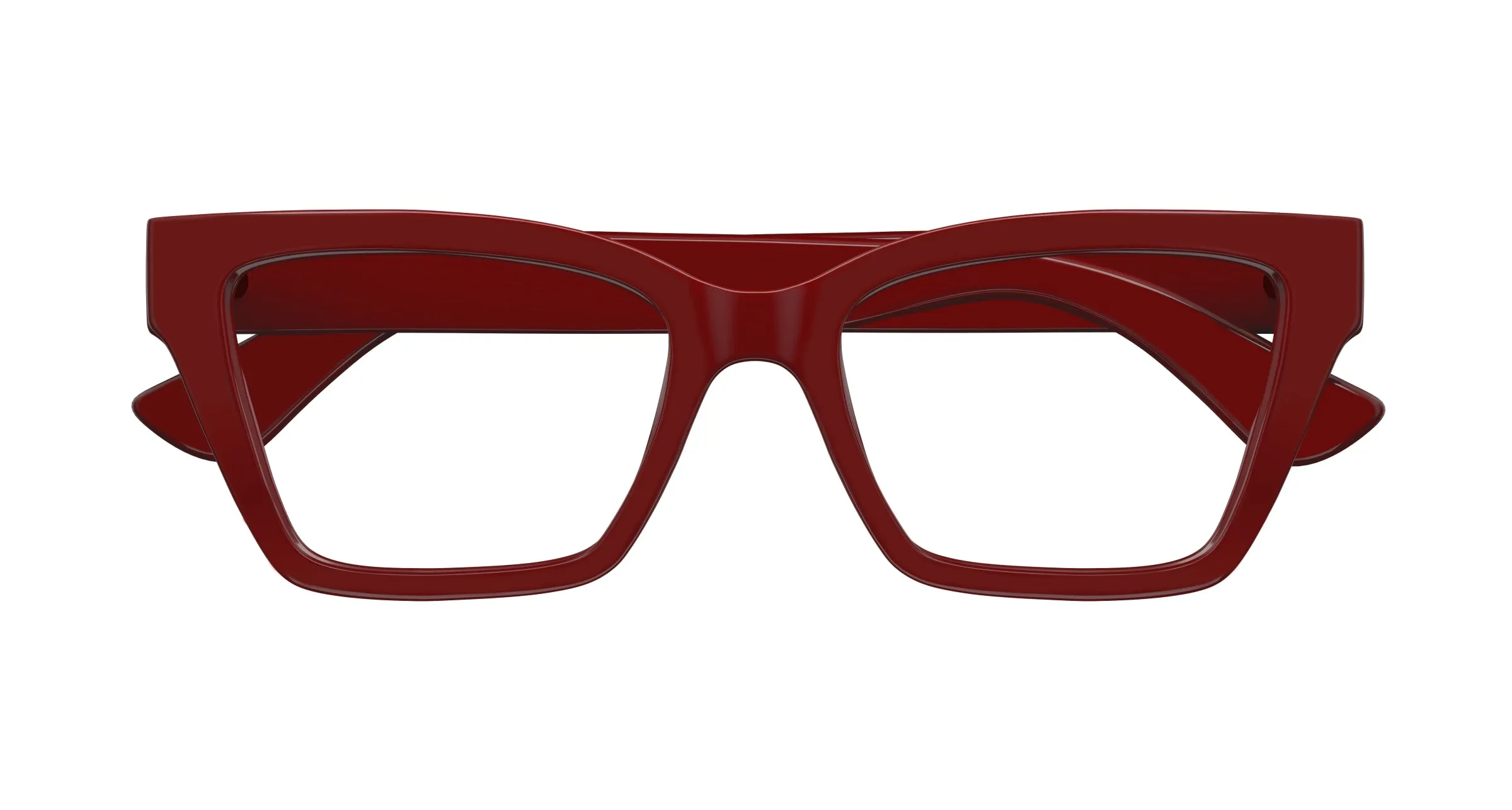 Gucci GG1715O 003 Montature da vista Iniettato Bordeaux Trasparente Cat Eye - immagine 2