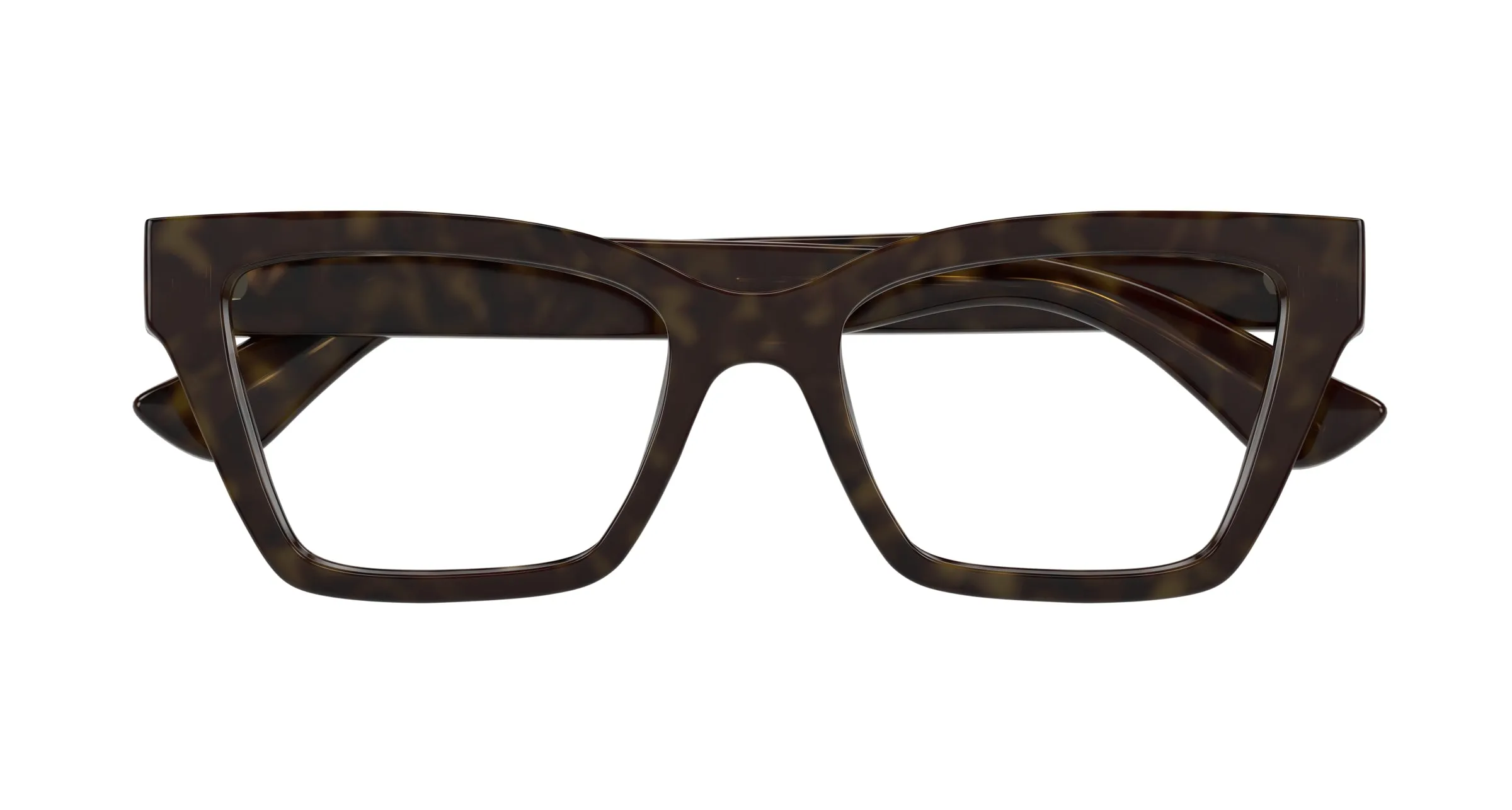 Gucci GG1715O 002 Montature da vista Iniettato Havana Trasparente Cat Eye - immagine 2