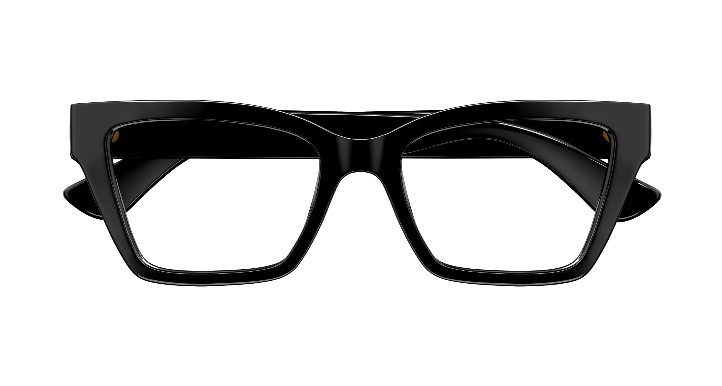 Gucci GG1715O 001 Montature da vista Iniettato Nero Trasparente Cat Eye - immagine 2