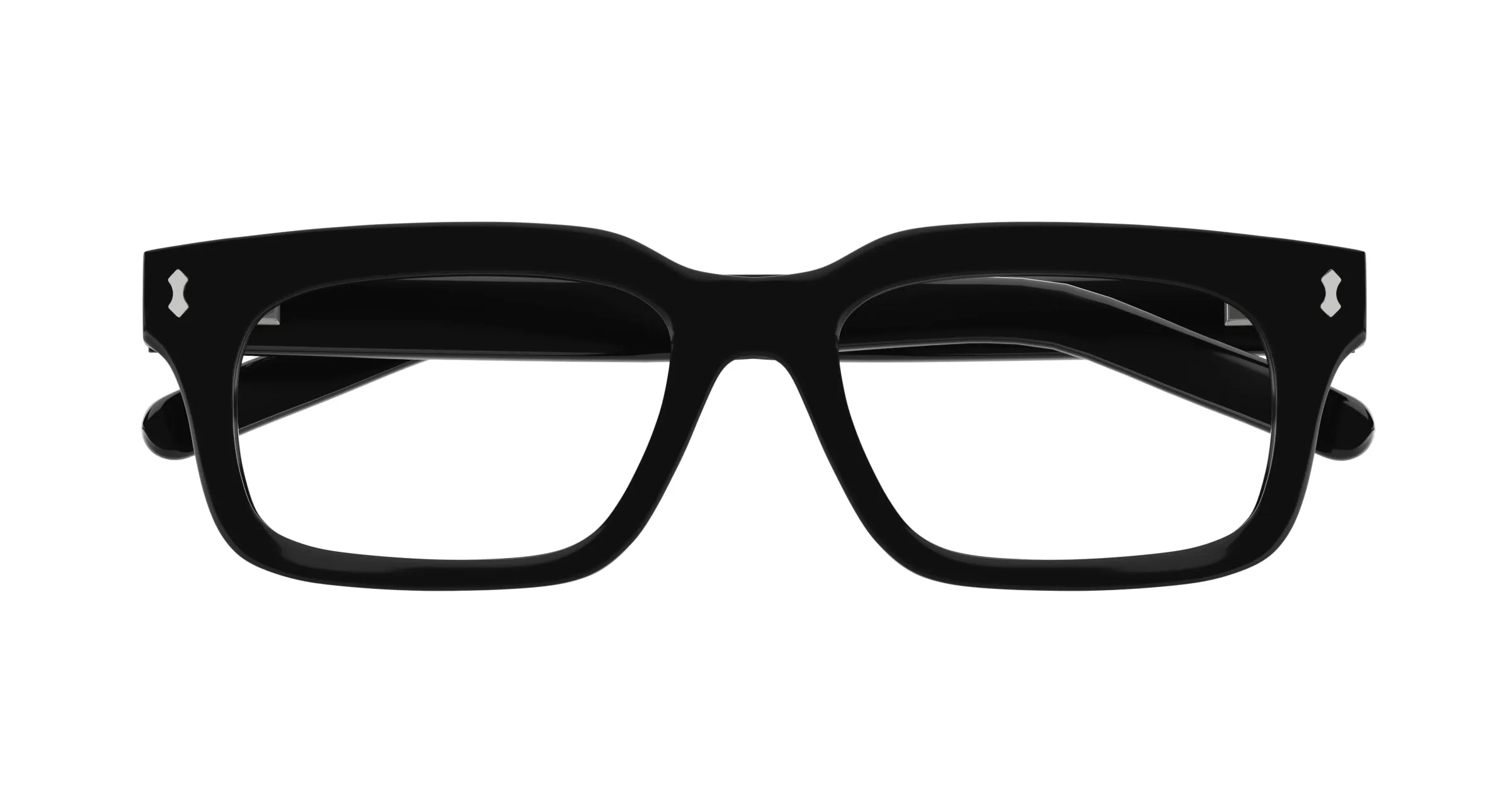 Gucci GG1711S 001 Occhiali da sole Acetato Nero Trasparente Squadrata - immagine 2