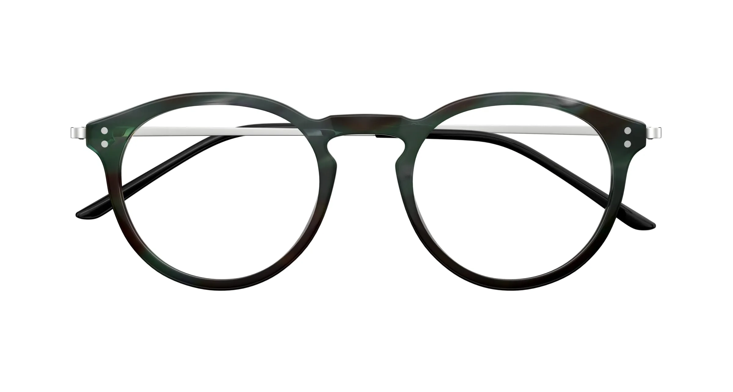 Gucci GG1710O 004 Montature da vista Acetato Havana Trasparente Rotonda - immagine 2